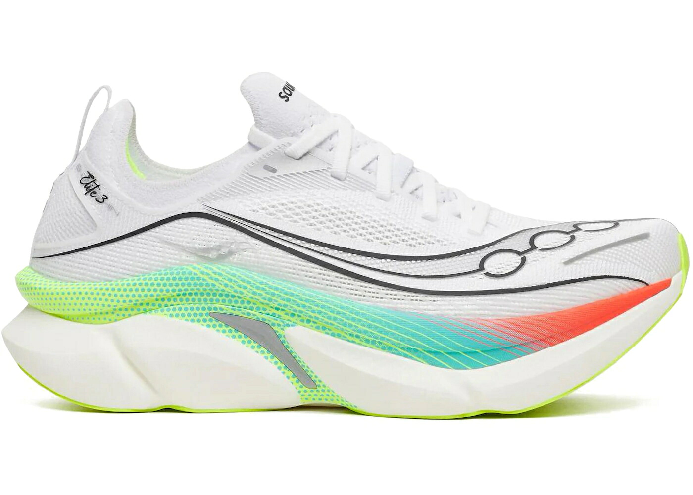 サッカニー エリート 白色 ホワイト スニーカー メンズ SAUCONY ENDORPHIN ELITE 3 WHITE MULTI / WHITE MULTI|スニケス