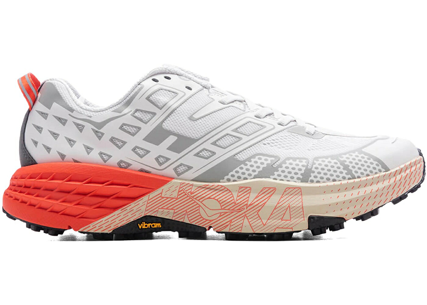 ホカオネオネ 白いこと 白いこと スニーカー メンズ HOKA ONE ONE HOKA ONE SPEEDGOAT 2 WHITE TOMATO / WHITE TOMATO