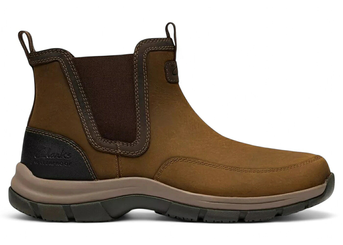 クラークス レザー スニーカー メンズ CLARKS WALPATH EASY WATERPROOF BEESWAX LEATHER / BEESWAX LEATHER｜スニケス