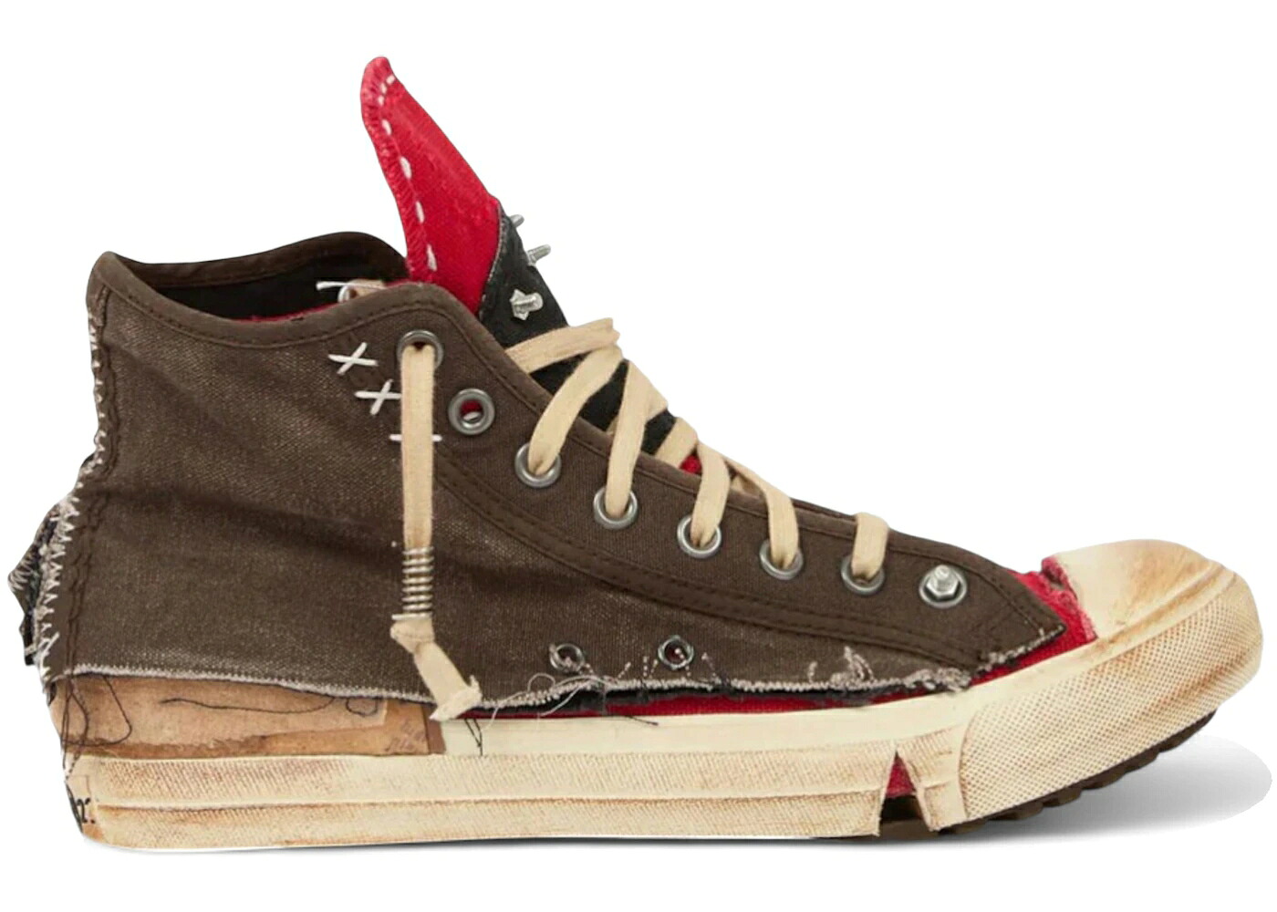 メゾンマルジェラ 靴 スニーカー 赤 レッド 茶色 ブラウン WOMEN'S レディース MAISON MARGIELA MAISON MARGIELA LOVE TO DEATH SNEAKER RED BROWN (WOMEN'S) / RED BROWN|スニケス