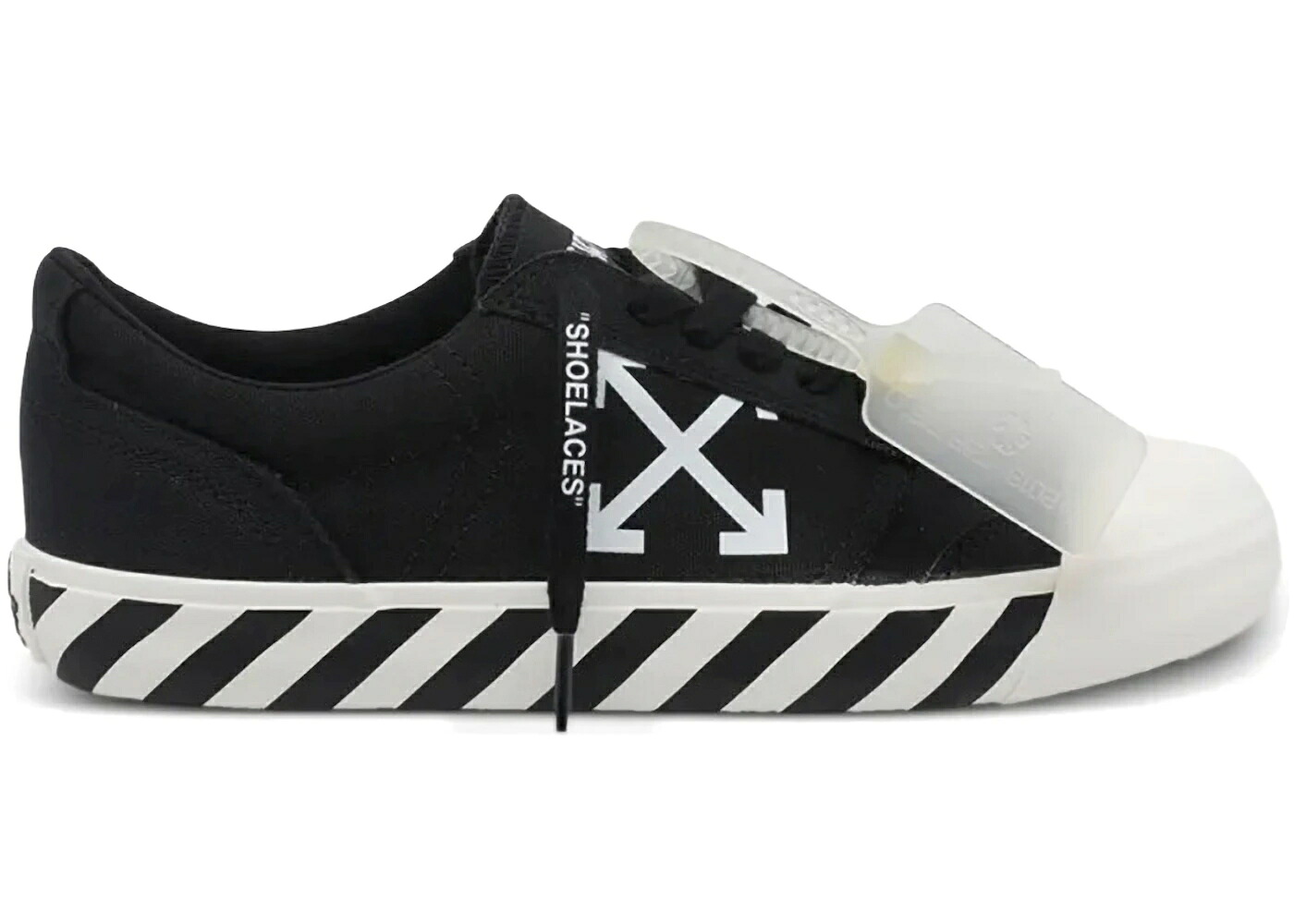 オフホワイト 黒色 ブラック 白色 ホワイト スニーカー メンズ OFF-WHITE VULCANIZED UNDERCUT BLACK WHITE / BLACK WHITE｜スニケス