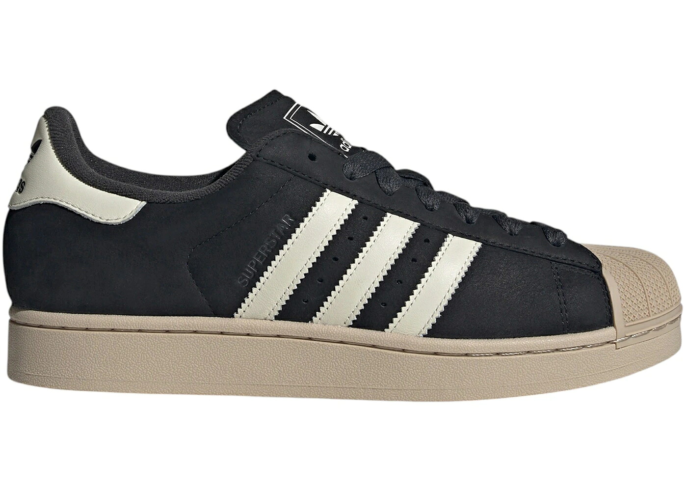 アディダス スーパースター 黒色 ブラック 白色 ホワイト カーキ コア スニーカー メンズ ADIDAS SUPERSTAR II BLACK OFF WHITE STONE KHAKI / CORE BLACK OFF WHITE STONE KHAKI｜スニケス