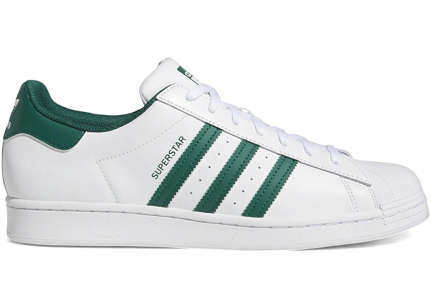 アディダス スーパースター 白色 ホワイト 緑 グリーン スニーカー メンズ ADIDAS SUPERSTAR WHITE GREEN / CLOUD WHITE COLLEGIATE GREEN｜スニケス