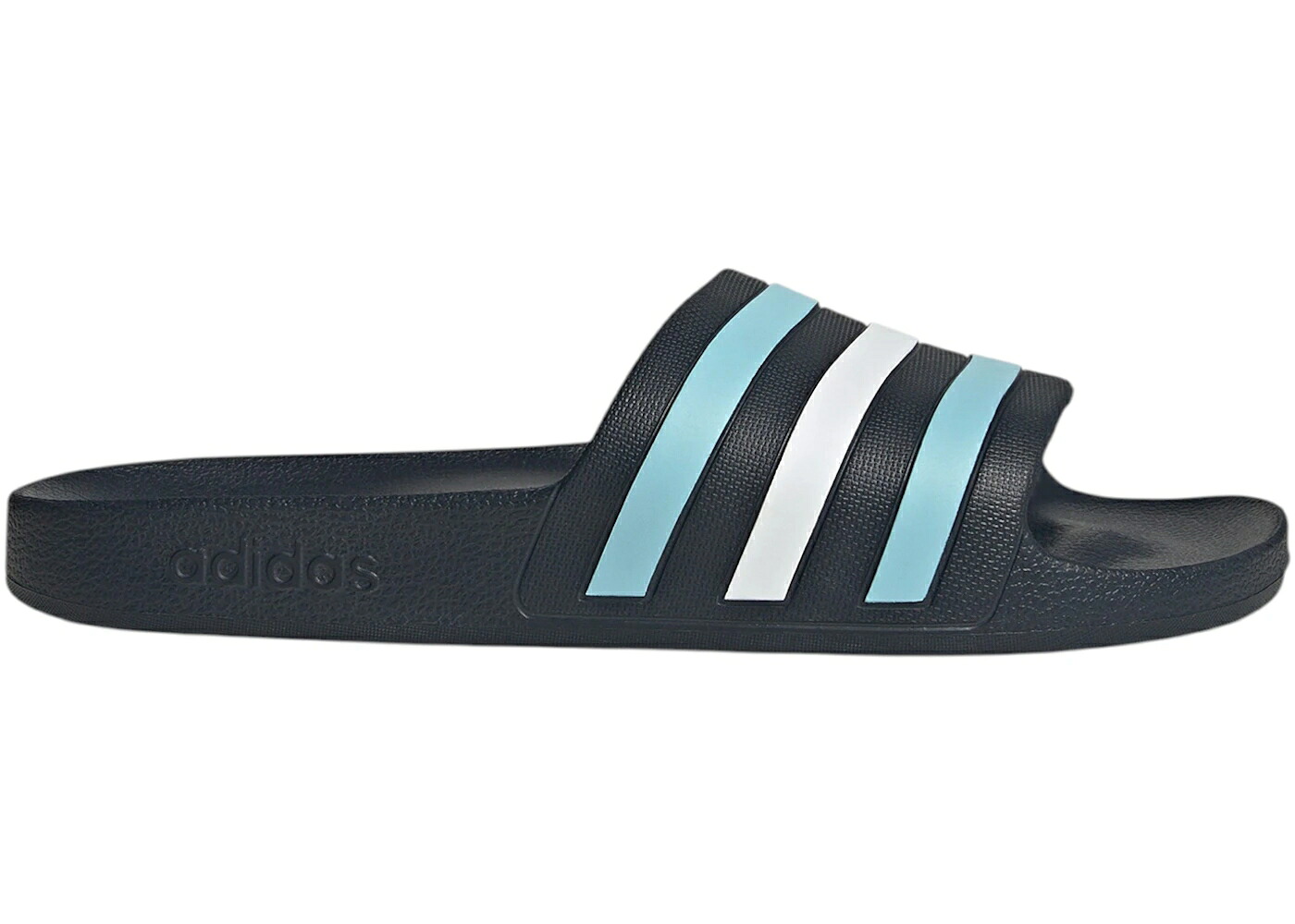 アディダス アディレッタ アクア ナイト 紺色 ネイビー 青色 ブルー 白色 ホワイト スニーカー メンズ ADIDAS ADILETTE AQUA SLIDES NIGHT NAVY ICEY BLUE WHITE / NIGHT NAVY ICEY BLUE CLOUD WHITE｜スニケス