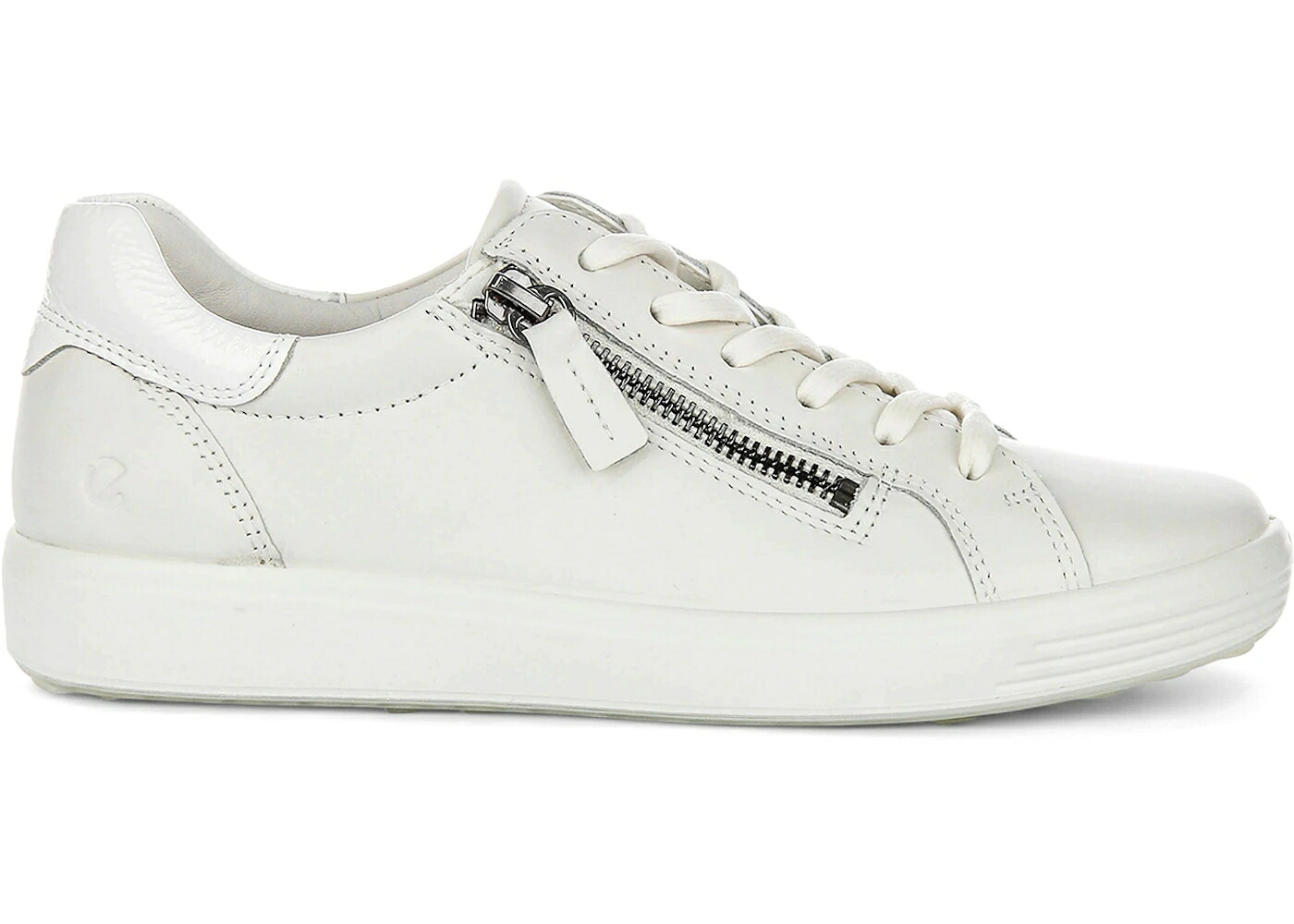 エコー 白色 ホワイト WOMEN'S スニーカー レディース ECCO SOFT 7 WHITE ZIP (WOMEN'S) /|スニケス