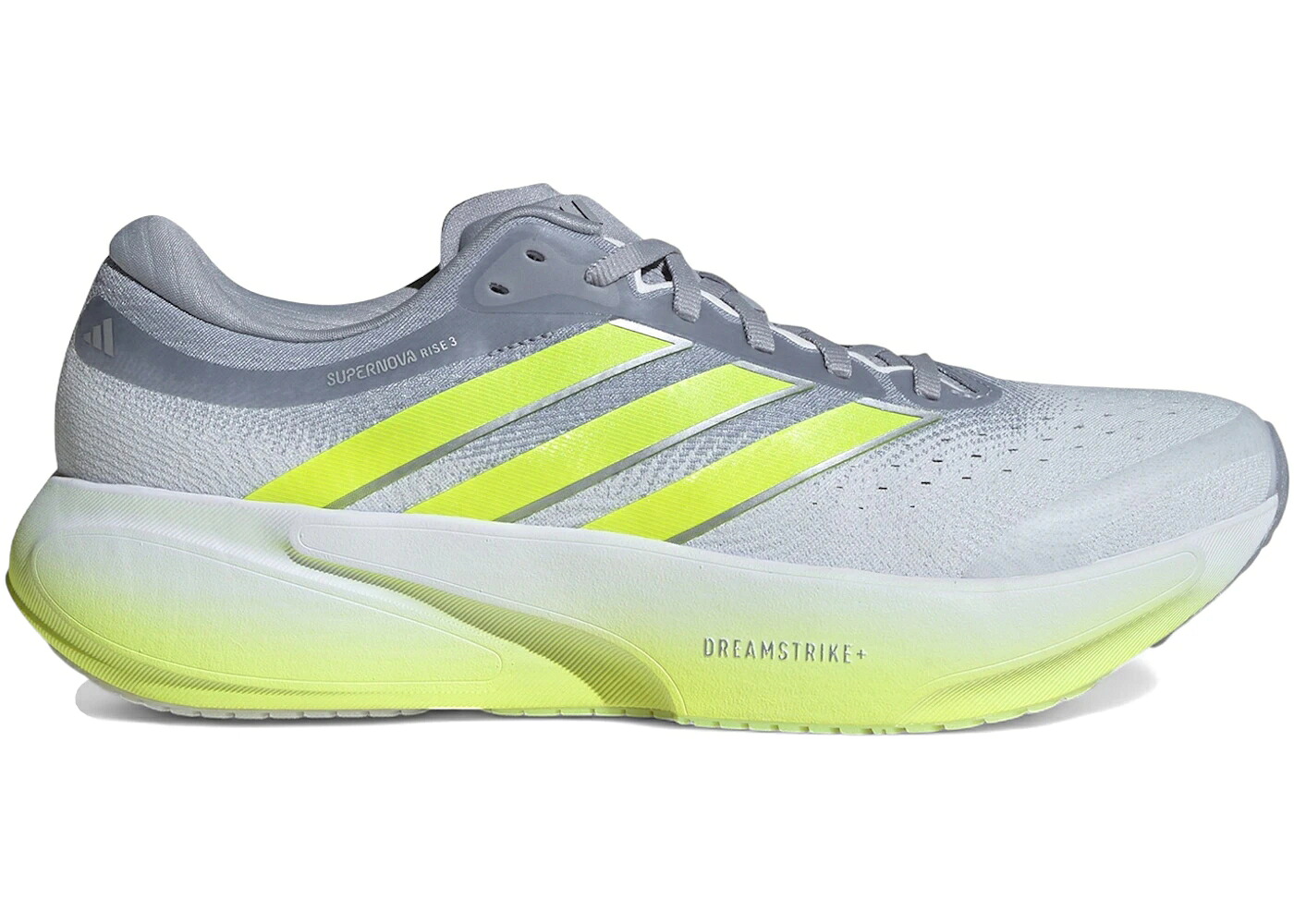 アディダス スーパーノバ ノヴァ ライズ 銀色 シルバー 黄色 イエロー スニーカー メンズ ADIDAS SUPERNOVA RISE 3 HALO SILVER SOLAR YELLOW / HALO SILVER SOLAR YELLOW CLOUD｜スニケス