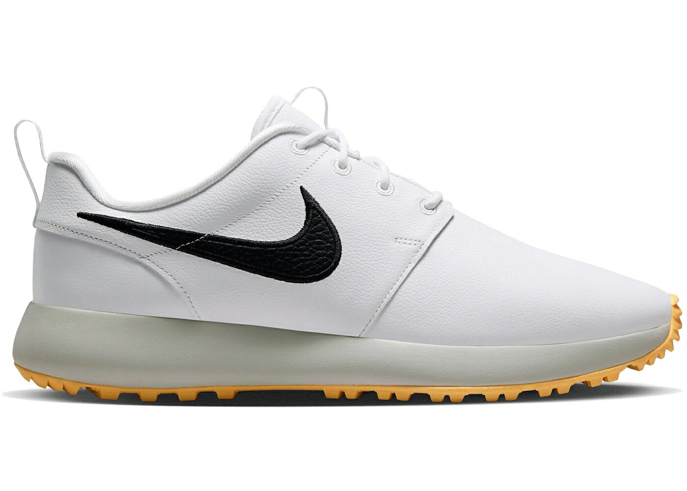 ナイキ ゴルフ 白色 ホワイト 黒色 ブラック スニーカー メンズ NIKE ROSHE GOLF WHITE TANGERINE TINT BLACK / WHITE TANGERINE TINT BLACK｜スニケス