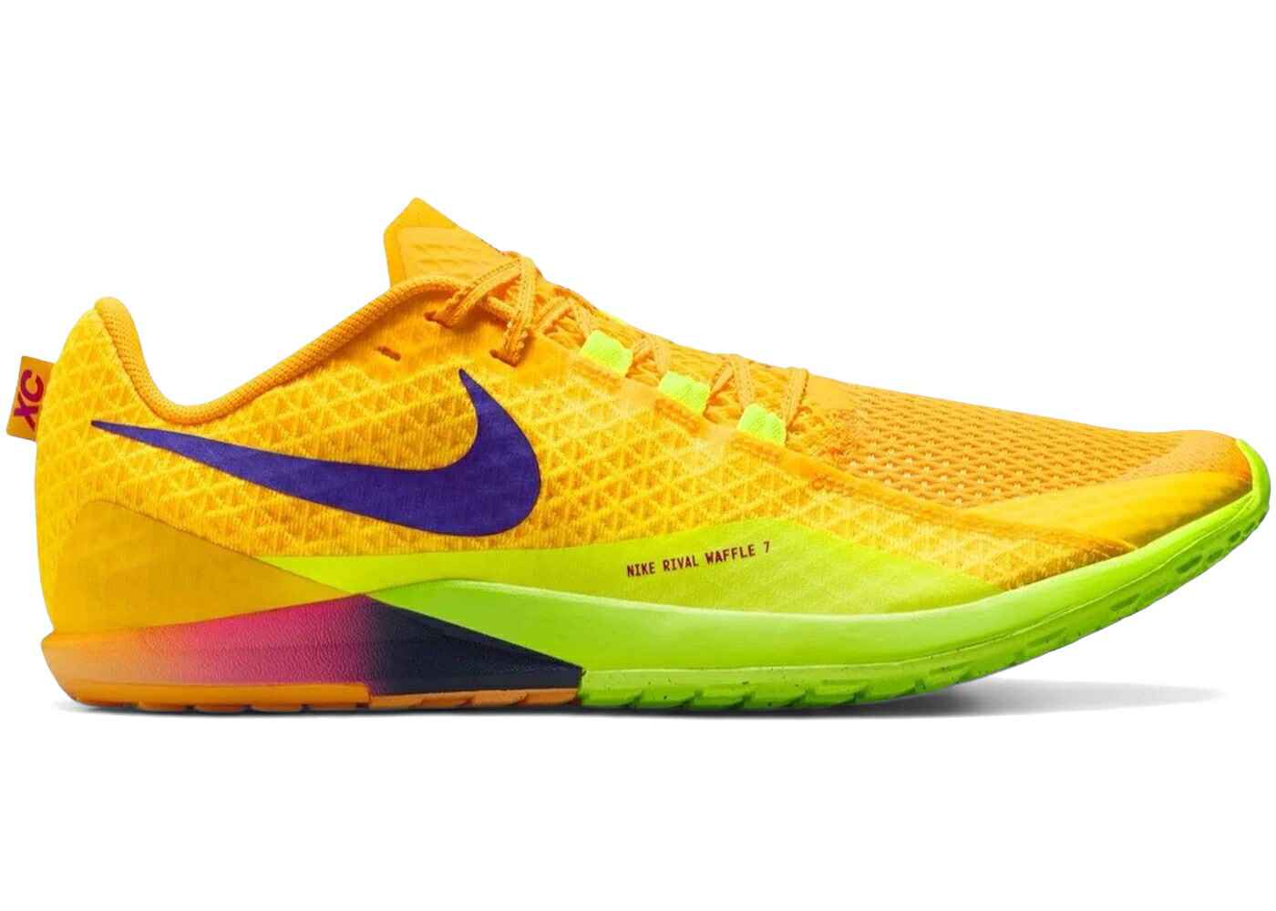ナイキ ズーム ライバル ワッフル 青色 ブルー スニーカー メンズ NIKE ZOOM RIVAL WAFFLE 7 CITRON PULSE BLUE VOID / CITRON PULSE BLUE VOID HYPER|スニケス