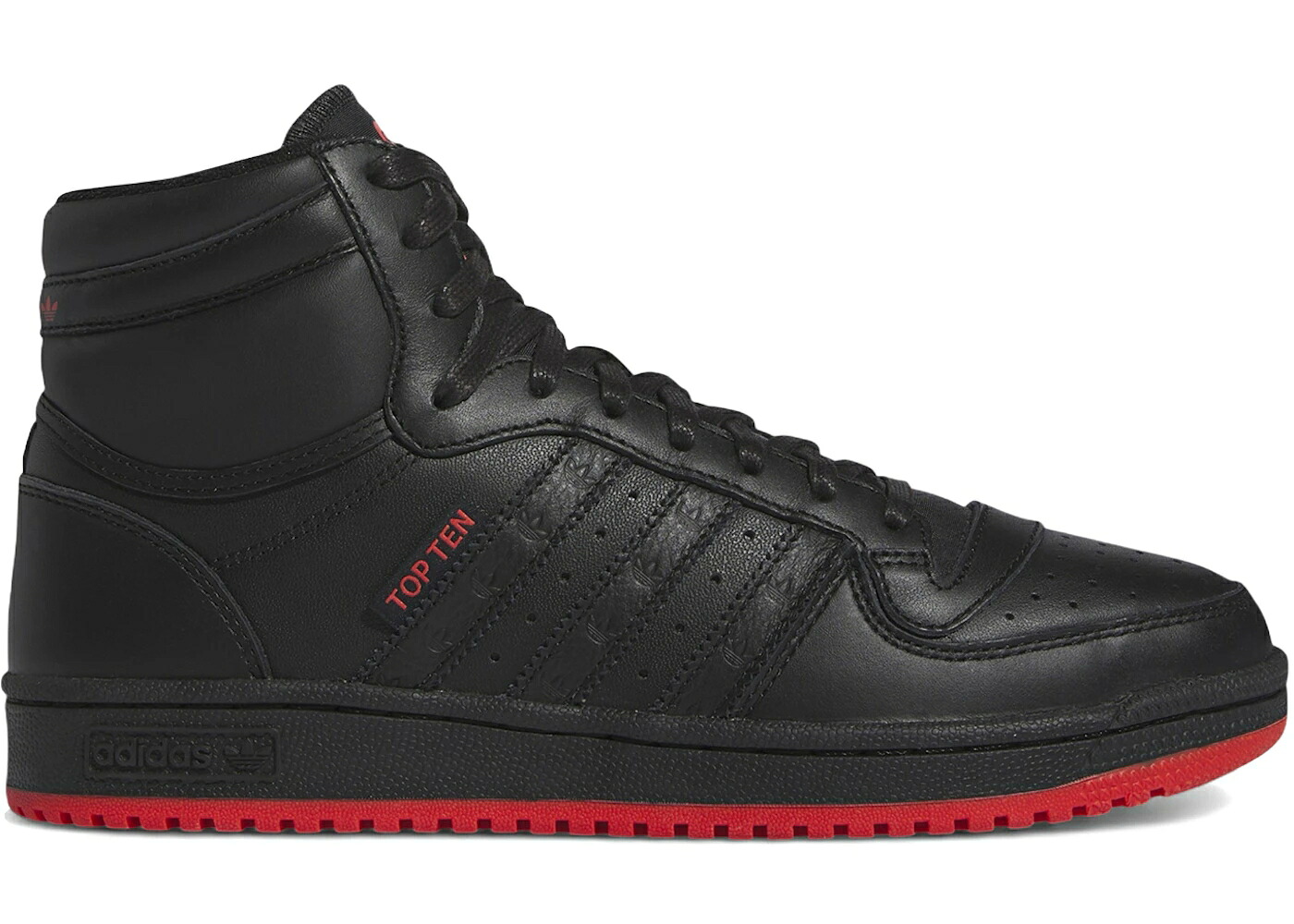 アディダス 黒色 ブラック 赤 レッド コア トップテン スニーカー メンズ ADIDAS TOP TEN RB BLACK BRIGHT RED / CORE BLACK CORE BLACK BRIGHT RED|スニケス