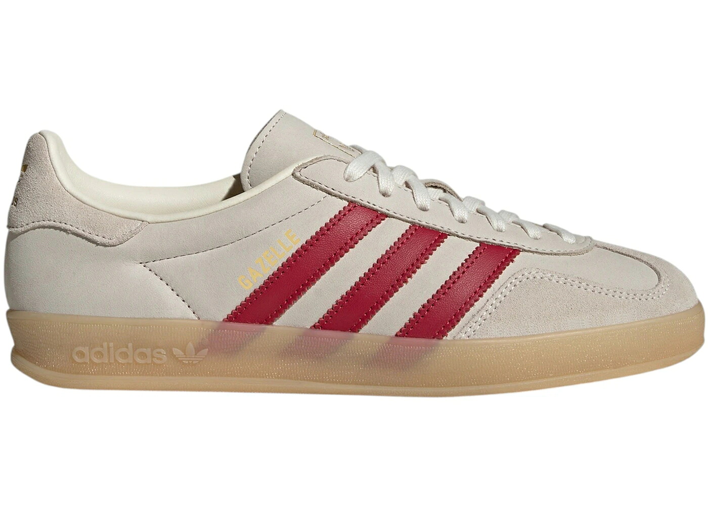 アディダス ガゼル クリーム 白色 ホワイト 赤 レッド チーム ビクトリー スニーカー メンズ ADIDAS GAZELLE INDOOR CREAM WHITE RED GUM / CREAM WHITE TEAM VICTORY RED GUM｜スニケス