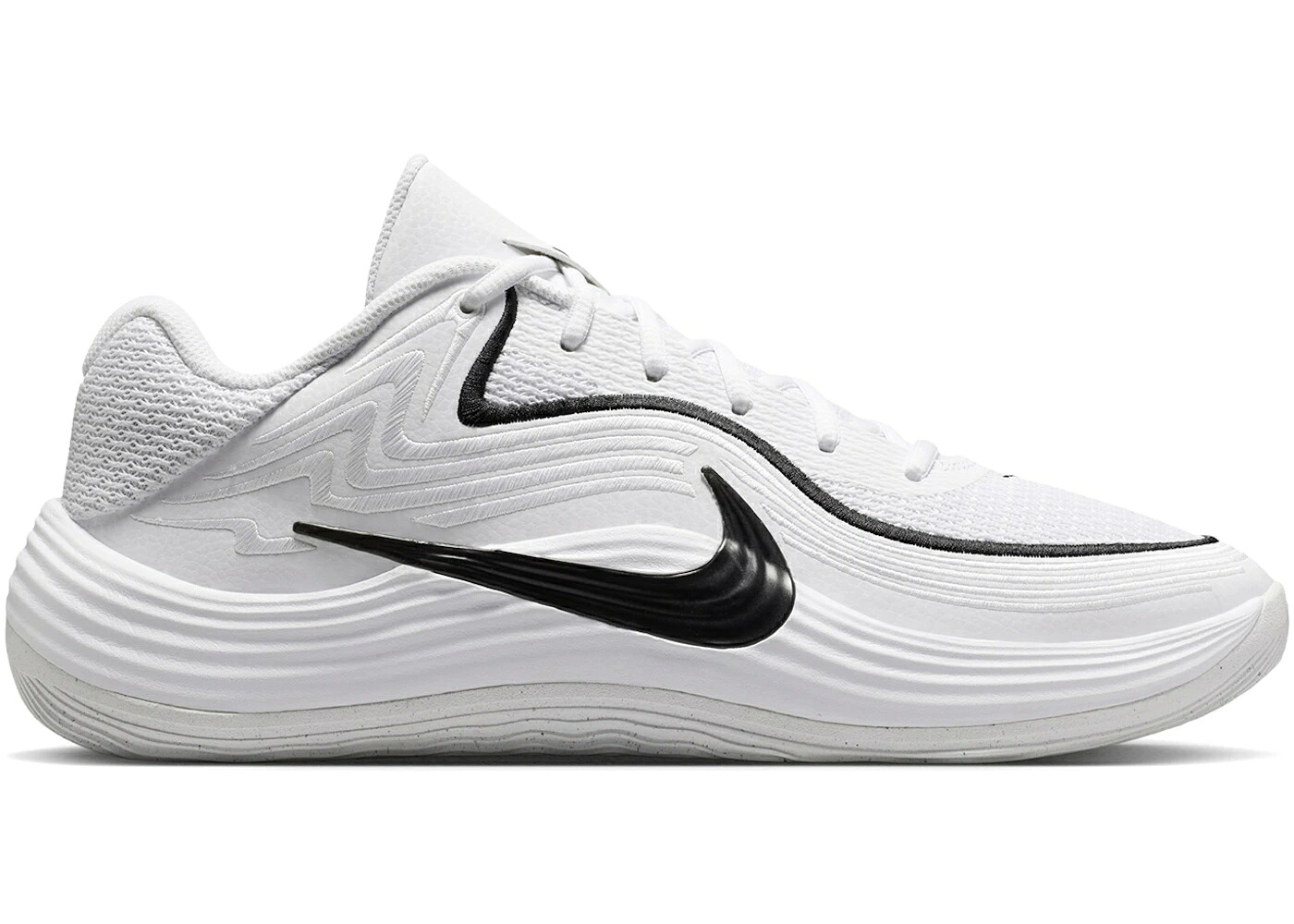 ナイキ 白色 ホワイト 黒色 ブラック スニーカー メンズ NIKE PRECISION 8 LOW WHITE BLACK / WHITE BLACK BLACK｜スニケス