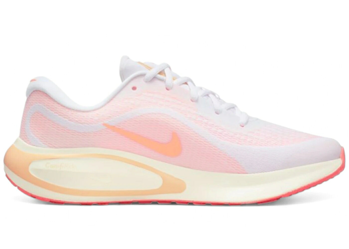 ナイキ ラン 白色 ホワイト 橙 オレンジ WOMEN'S スニーカー レディース NIKE JOURNEY RUN WHITE SAIL ICE PEACH ORANGE PULSE (WOMEN'S) / WHITE SAIL ICE PEACH ORANGE|スニケス
