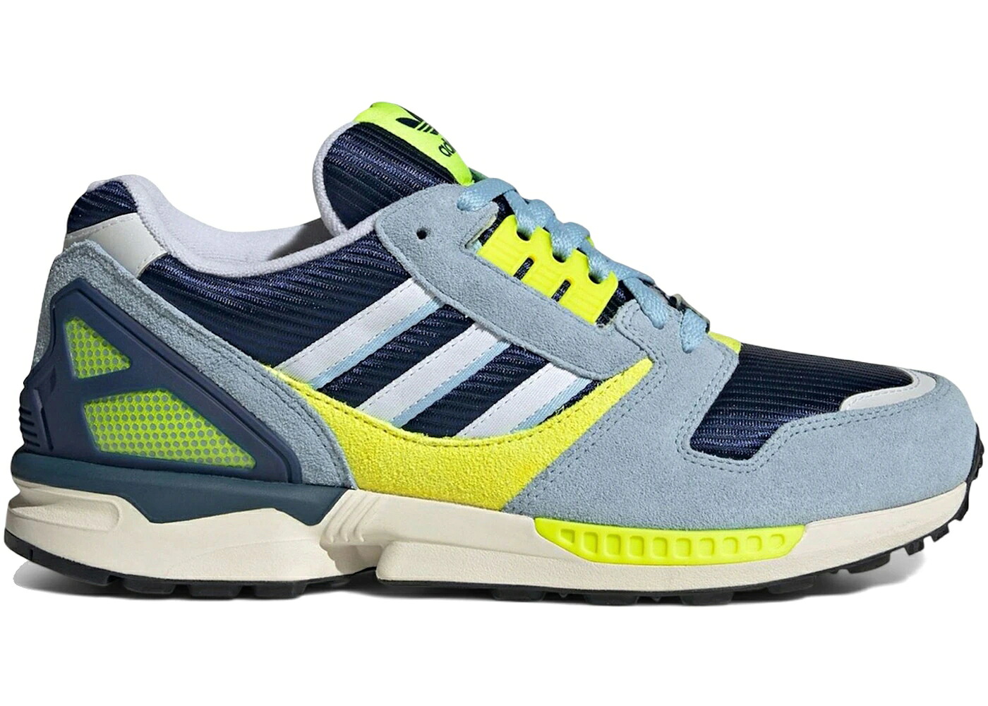 アディダス 青色 ブルー 黄色 イエロー 白色 ホワイト スニーカー メンズ ADIDAS ZX 8000 DARK BLUE SOLAR YELLOW / DARK BLUE FOOTWEAR WHITE SOLAR|スニケス