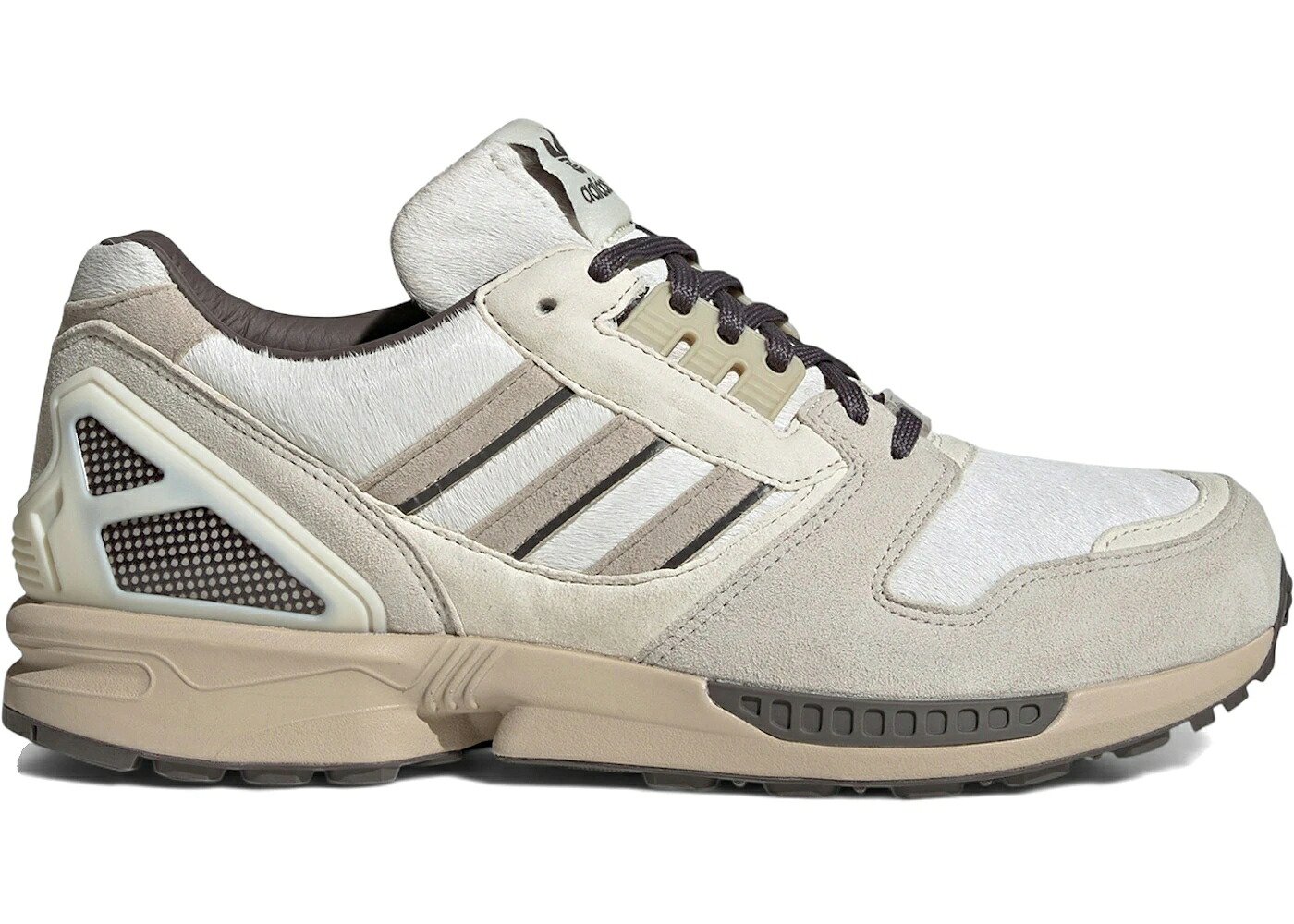 アディダス ポニー ベージュ チャコール スニーカー メンズ ADIDAS ZX 8000 ANIMAL PACK PONY HAIR ALUMINA / ALUMINA WONDER BEIGE CHARCOAL|スニケス