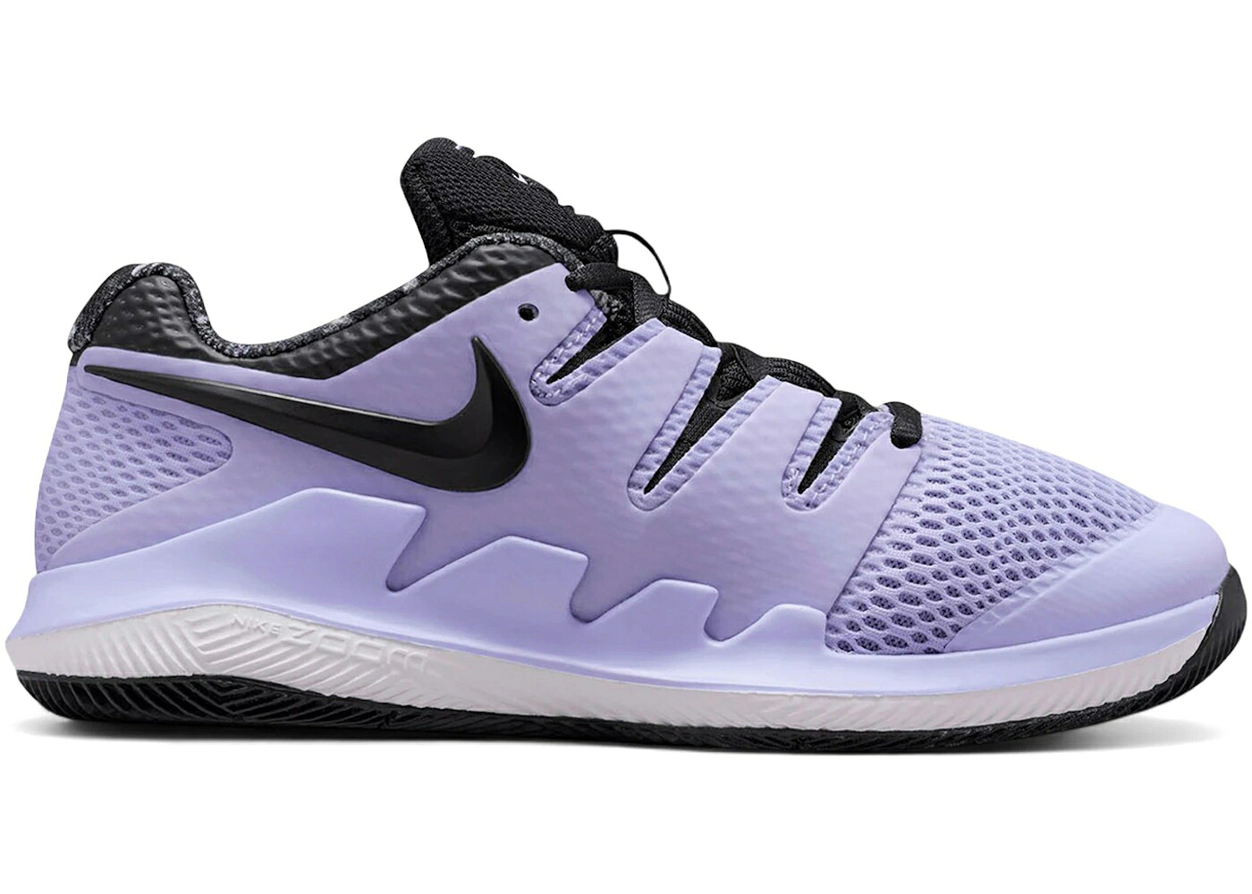 ナイキ コート ズーム 紫 パープル 黒色 ブラック 白色 ホワイト クリムゾン ジュニア キッズ NIKE COURT ZOOM VAPOR X PURPLE AGATE BLACK (GS) / PURPLE AGATE WHITE HYPER CRIMSON ベビー マタニティ スニーカ｜スニケス