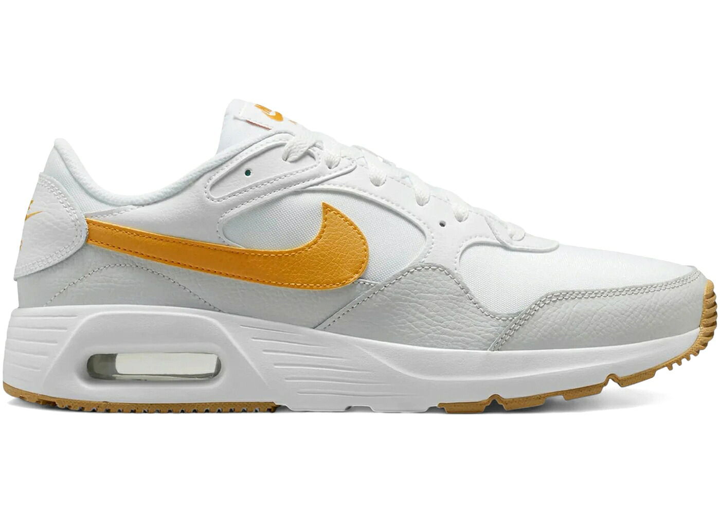 ナイキ マックス 白色 ホワイト ゴールド エアマックス スニーカー メンズ NIKE AIR MAX SC WHITE PHOTON DUST GOLD LEAF GUM / WHITE PHOTON DUST GUM LIGHT｜スニケス 32,695円