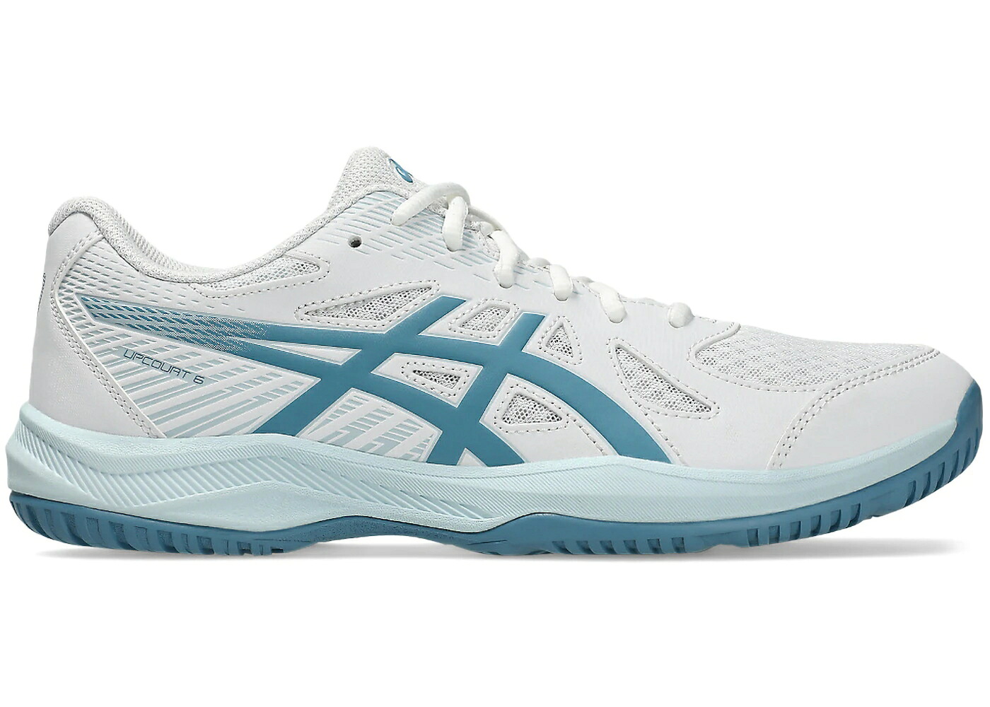 アシックス 白色 ホワイト 青色 ブルー スニーカー メンズ ASICS UPCOURT 6 WHITE SABA BLUE / WHITE SABA BLUE|スニケス