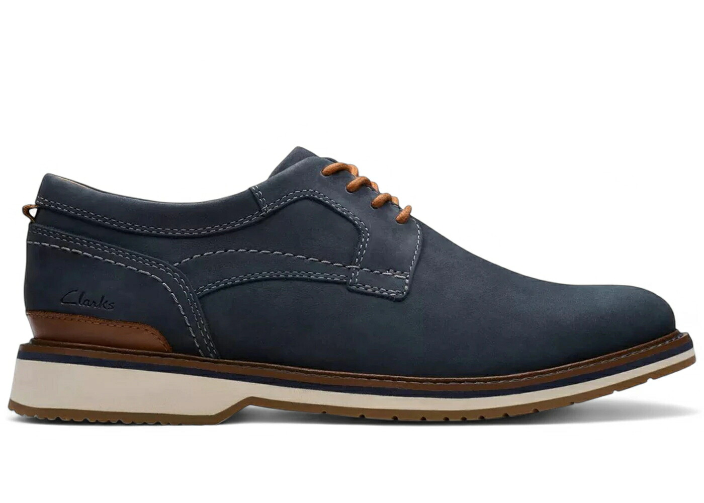 クラークス 紺色 ネイビー スニーカー メンズ CLARKS MONAHAN PLAIN NAVY NUBUCK / NAVY NUBUCK|スニケス