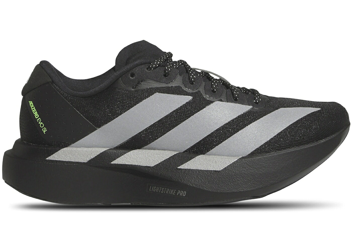 アディダス アディゼロ 黒色 ブラック 銀色 シルバー 緑 グリーン コア ジュニア キッズ ADIDAS ADIZERO EVO SL BLACK SILVER METALLIC SIGNAL GREEN (GS) / CORE BLACK SILVER METALLIC ベビー マタニティ スニー｜スニケス 46,080円