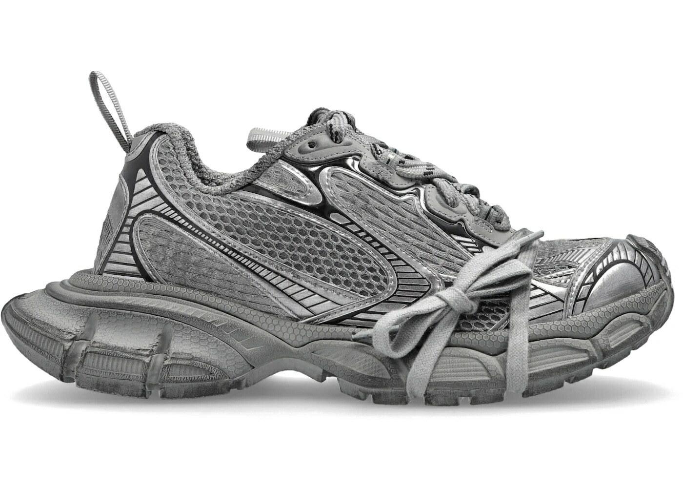 バレンシアガ 灰色 グレー 黒色 ブラック WOMEN'S スニーカー レディース BALENCIAGA 3XL WORN-OUT GREY (WOMEN'S) / GREY BLACK|スニケス