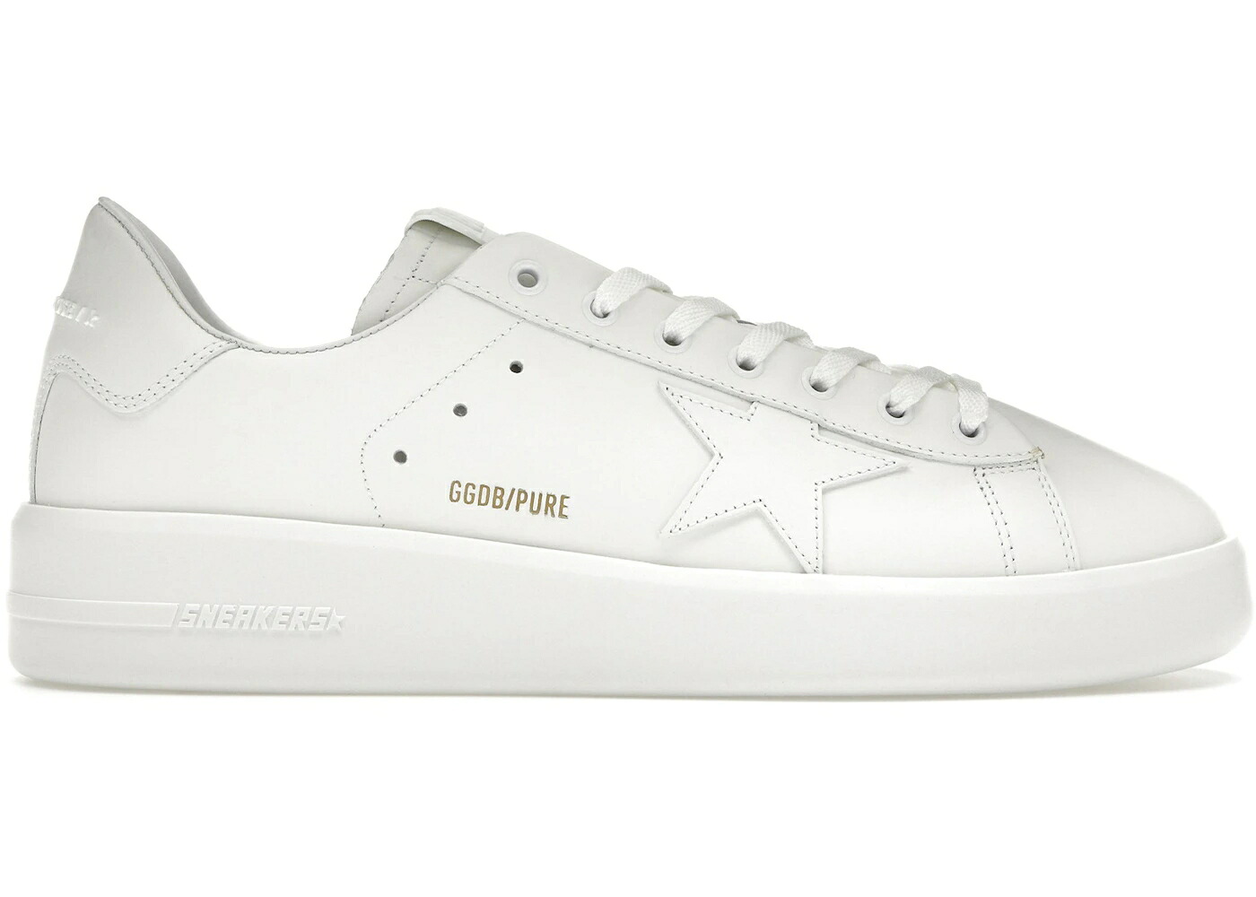 ゴールデングース 白色 ホワイト スニーカー メンズ GOLDEN GOOSE GOLDEN GOOSE PURESTAR TRIPLE WHITE / WHITE WHITE WHITE|スニケス