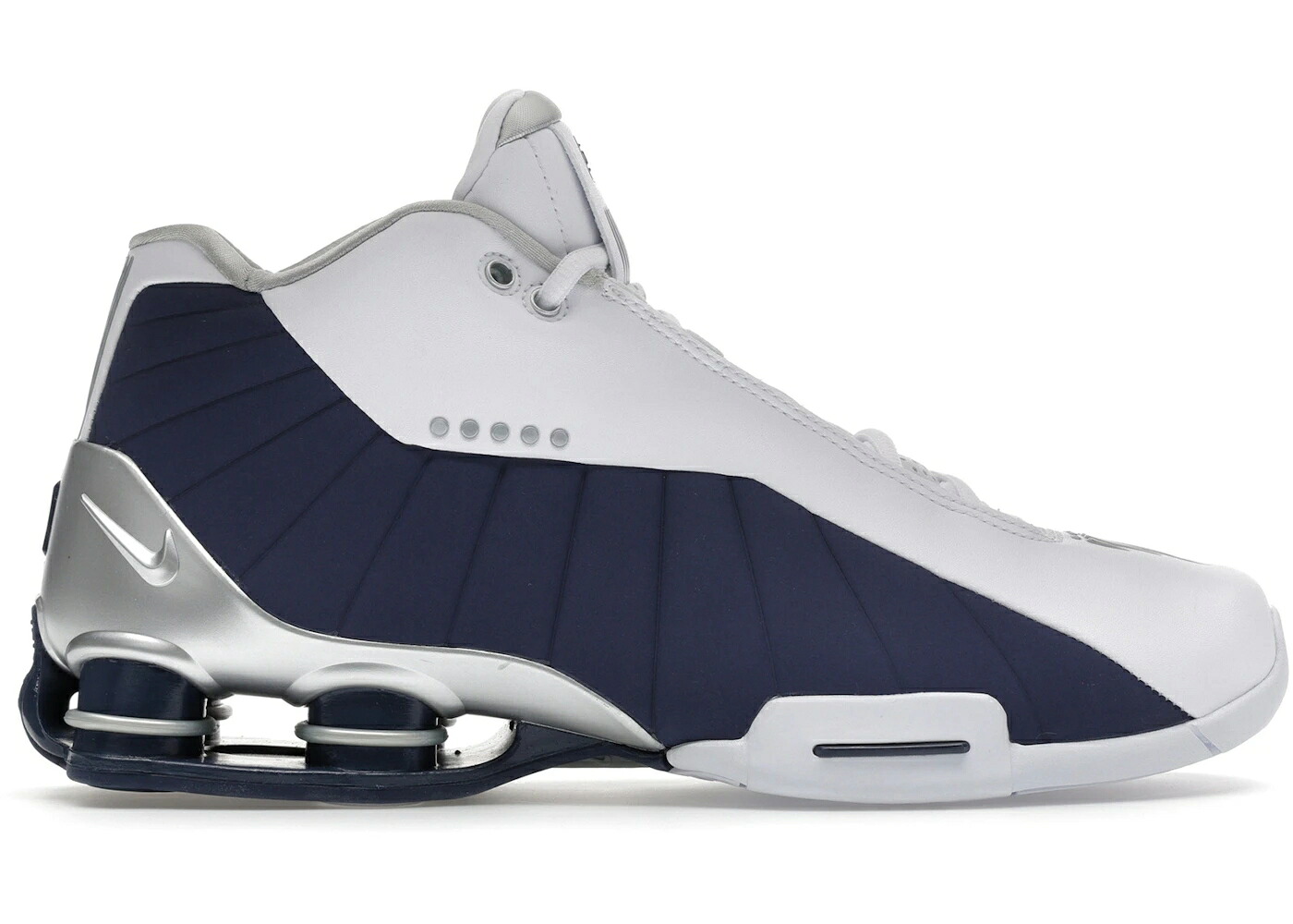 ナイキ ショックス 白色 ホワイト 紺色 ネイビー スニーカー メンズ NIKE SHOX BB4 OLYMPICS / WHITE MIDNIGHT NAVY METALLIC|スニケス