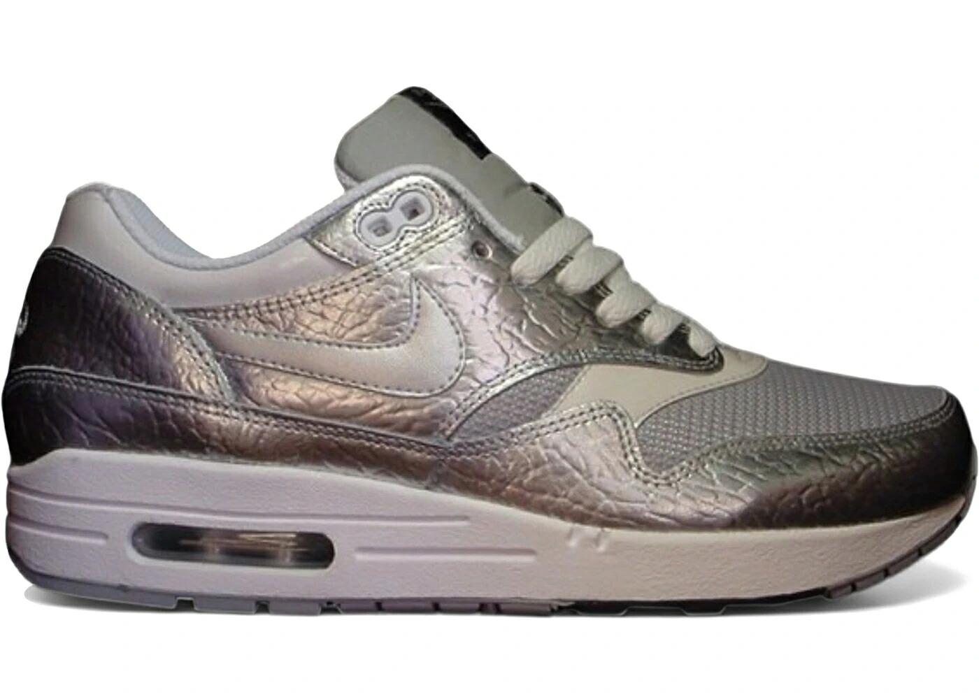 ナイキ マックス ルーナー ルナー 銀色 シルバー エアマックス スニーカー メンズ NIKE AIR MAX 1 APOLLO LUNAR PACK METALLIC SILVER / METALLIC SILVER METALLIC SILVER｜スニケス