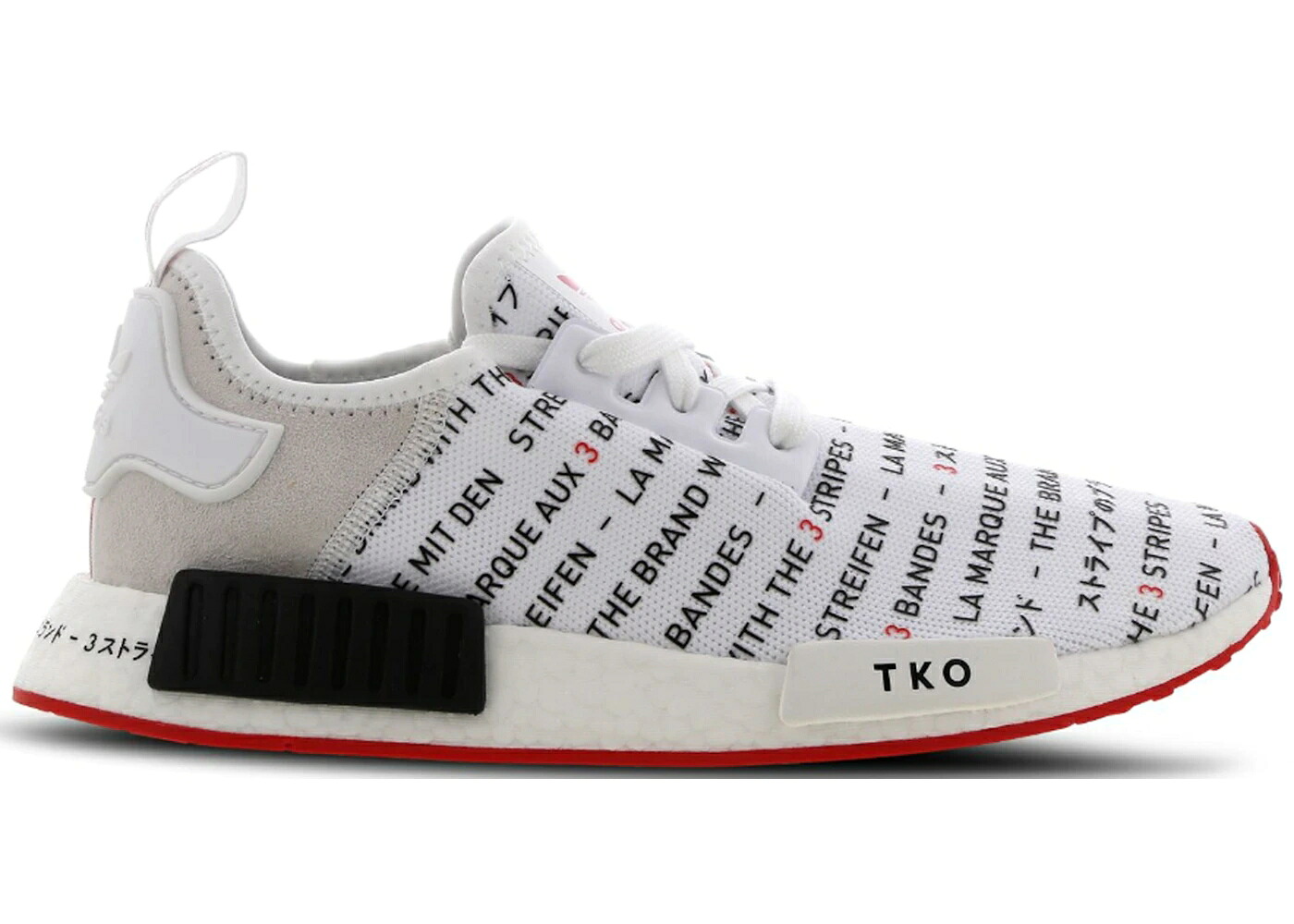 アディダス 白色 ホワイト コア 黒色 ブラック 赤 レッド スニーカー メンズ ADIDAS NMD R1 TOKYO WHITE (2019) / CORE WHITE CORE BLACK RED｜スニケス