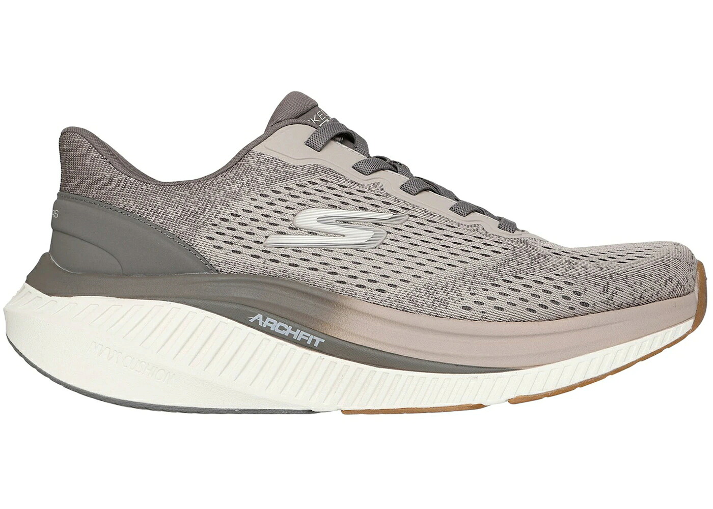 スケッチャーズ ウォーク マックス スニーカー メンズ SKECHERS GO WALK MAX CUSHIONING ARCH FIT JONAH TAUPE /|スニケス