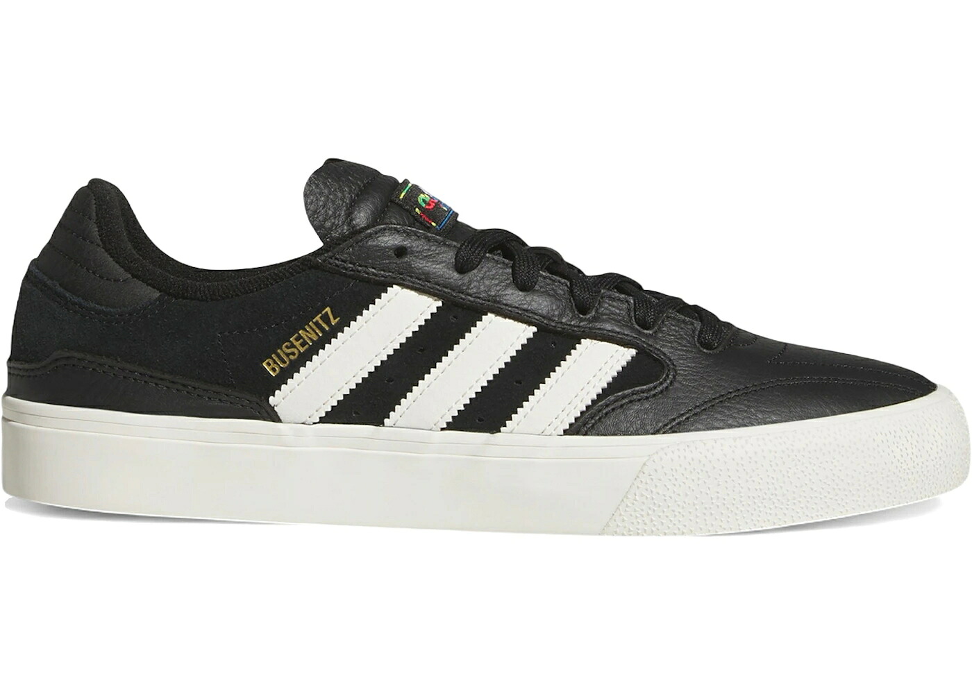 アディダス 黒色 ブラック 白色 ホワイト コア ゴールド スニーカー メンズ ADIDAS BUSENITZ VULC II BLACK CHALK WHITE / CORE BLACK CHALK WHITE GOLD|スニケス