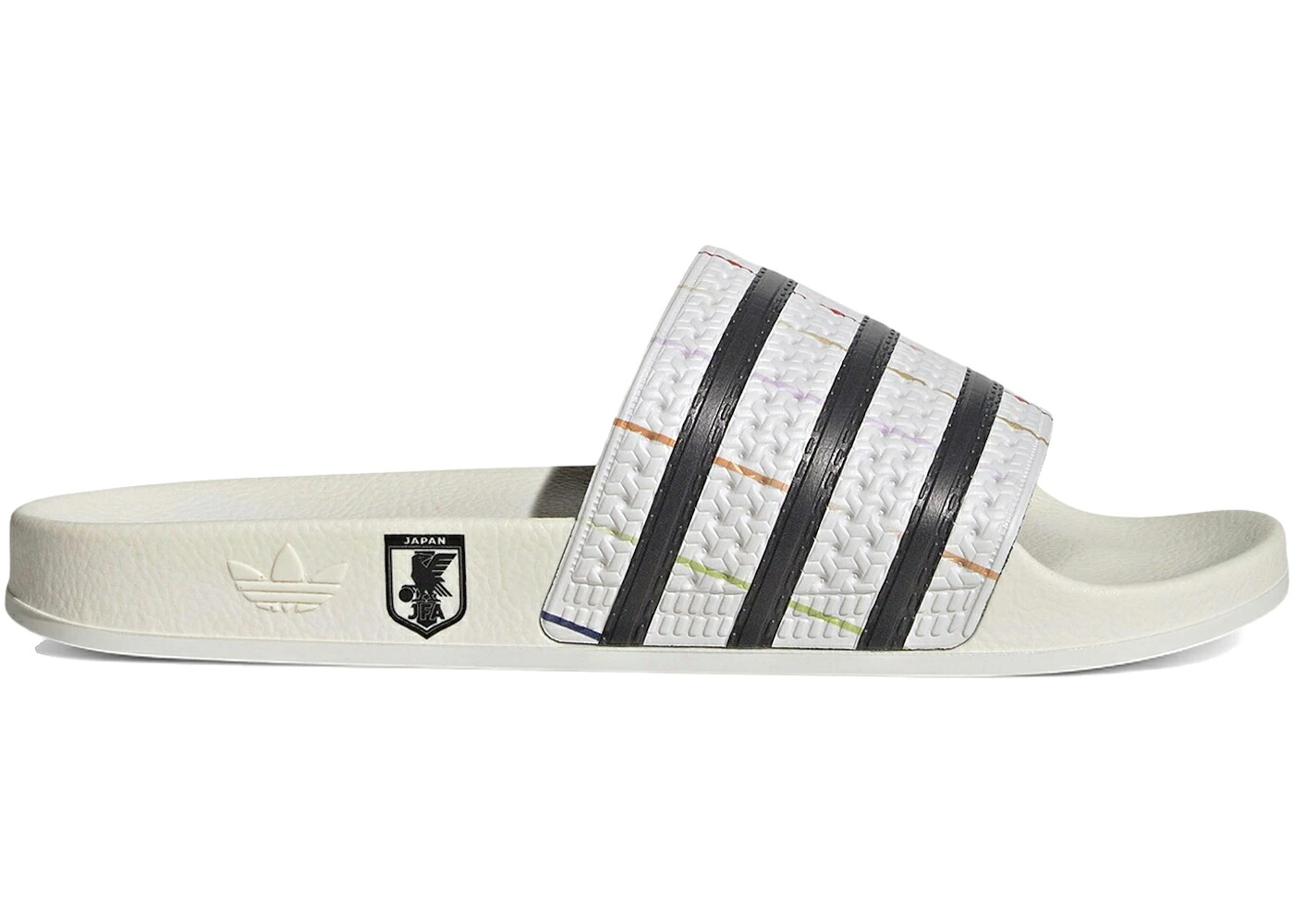 アディダス トレフォイル サンダル 白色 ホワイト 黒色 ブラック コア スニーカー メンズ ADIDAS TREFOIL SLIDE JAPAN FA OFF WHITE BLACK / OFF WHITE CORE BLACK OFF WHITE|スニケス