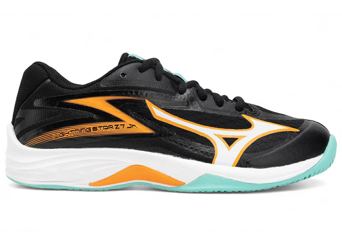 ミズノ ライトニング 黒色 ブラック 緑 グリーン ジュニア キッズ MIZUNO LIGHTNING STAR Z7 BLACK TANGELO ICE GREEN (GS) / BLACK TANGELO ICE GREEN ベビー マタニティ スニーカー|スニケス