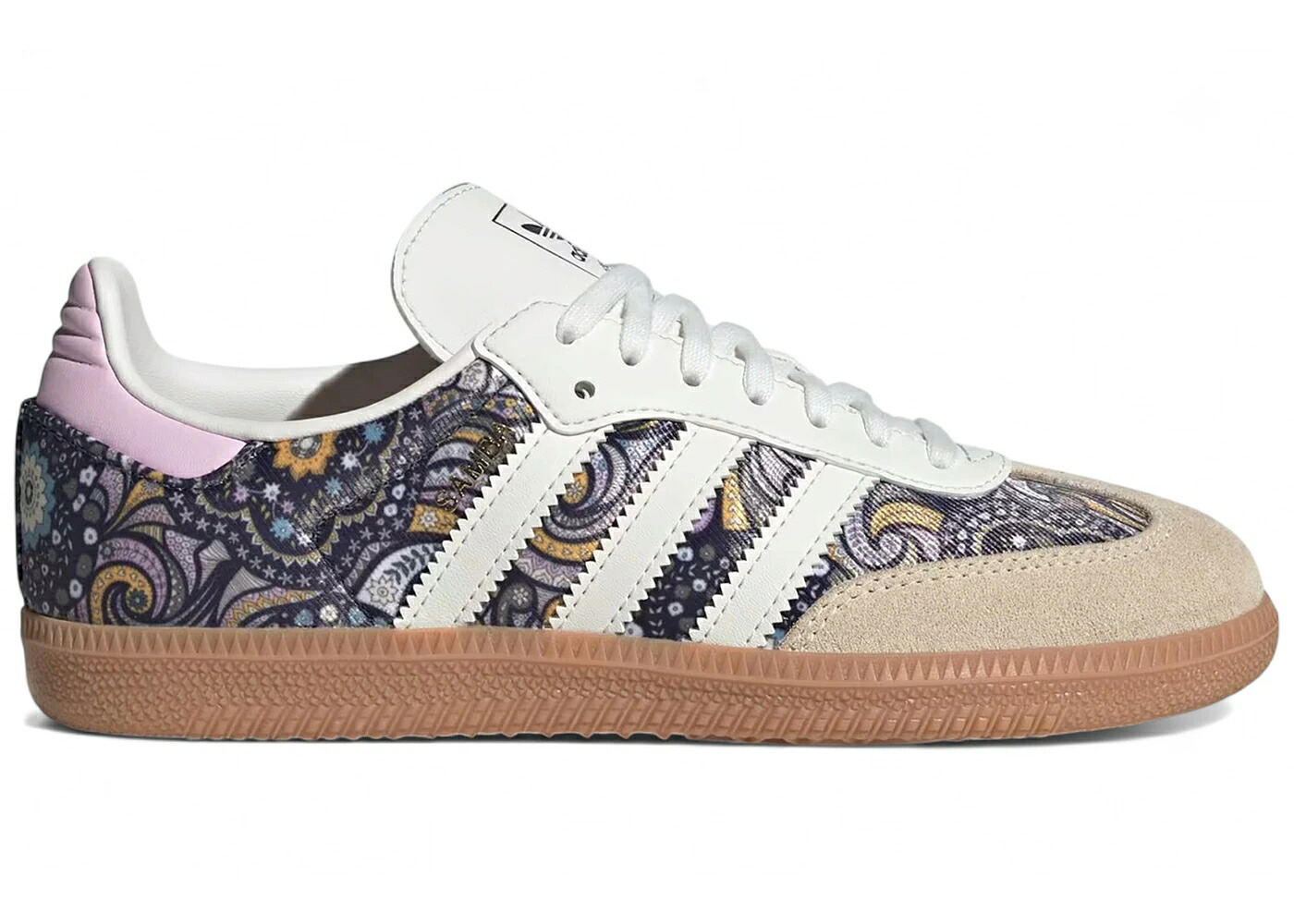 アディダス サンバ フュージョン コア 白色 ホワイト ジュニア キッズ ADIDAS SAMBA OG LIBERTY LONDON ORCHID FUSION (GS) / CORE WHITE ORCHID FUSION GUM ベビー マタニティ スニーカー｜スニケス
