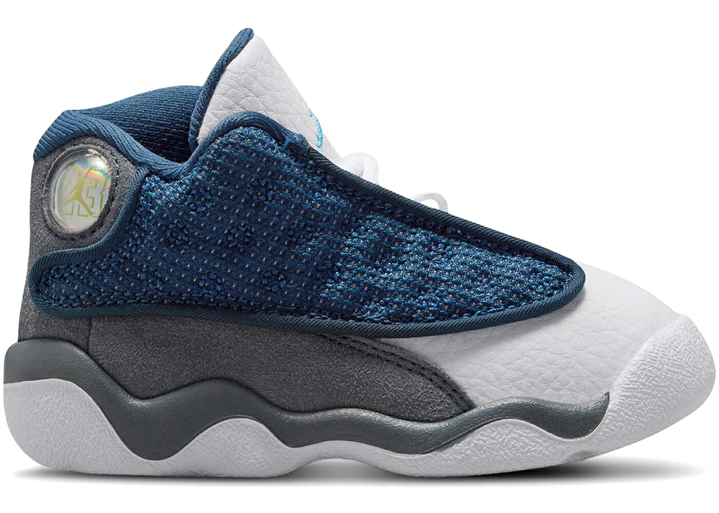 ナイキ ジョーダン サーティーン 紺色 ネイビー 青色 ブルー 灰色 グレー ジュニア キッズ JORDAN 13 RETRO FLINT (2026) (TD) / NAVY UNIVERSITY BLUE FLINT GREY｜スニケス