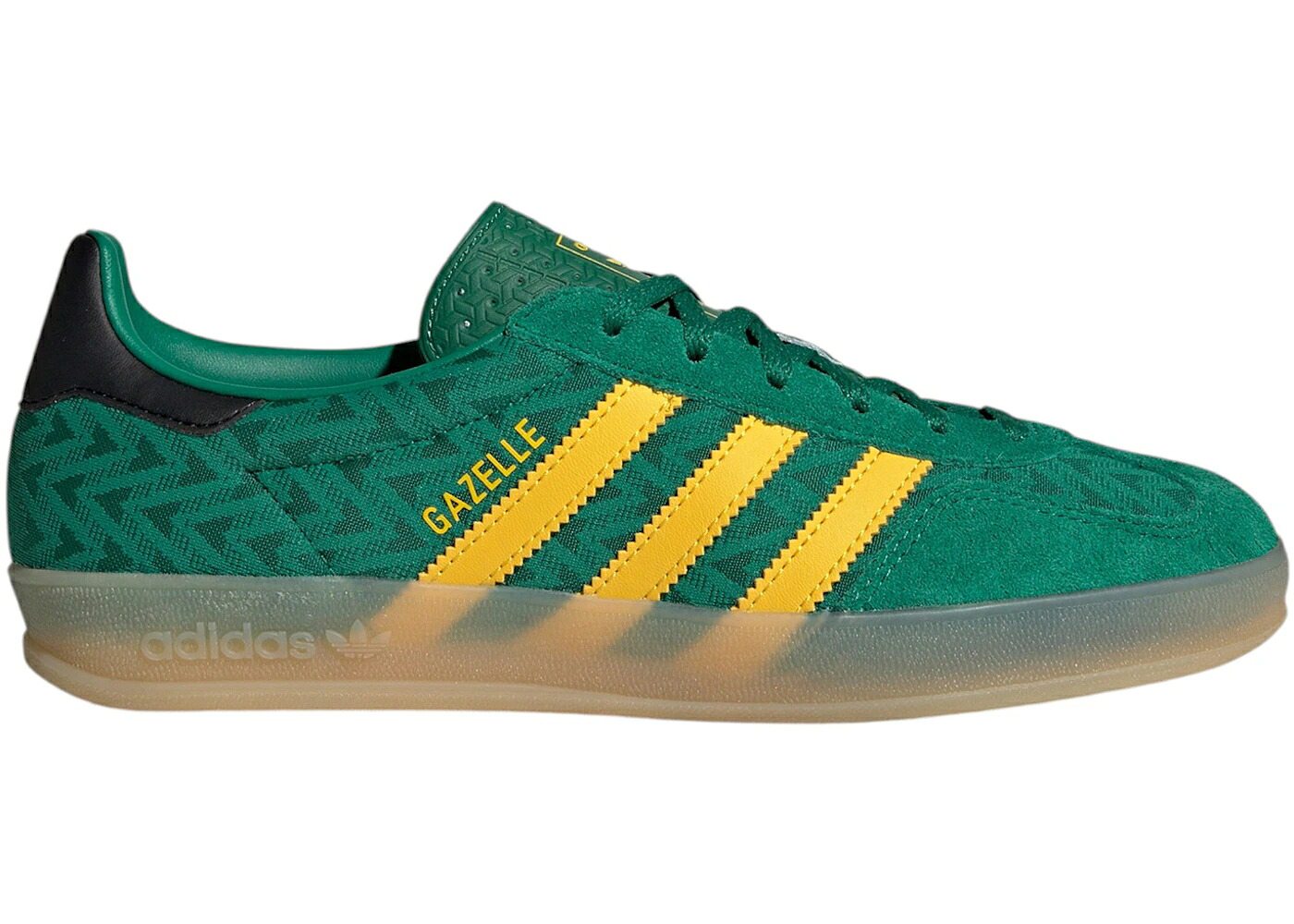 アディダス ガゼル 緑 グリーン 黄色 イエロー WOMEN'S スニーカー レディース ADIDAS GAZELLE INDOOR BOLD GREEN EQT YELLOW (WOMEN'S) / BOLD GREEN EQT YELLOW GUM｜スニケス