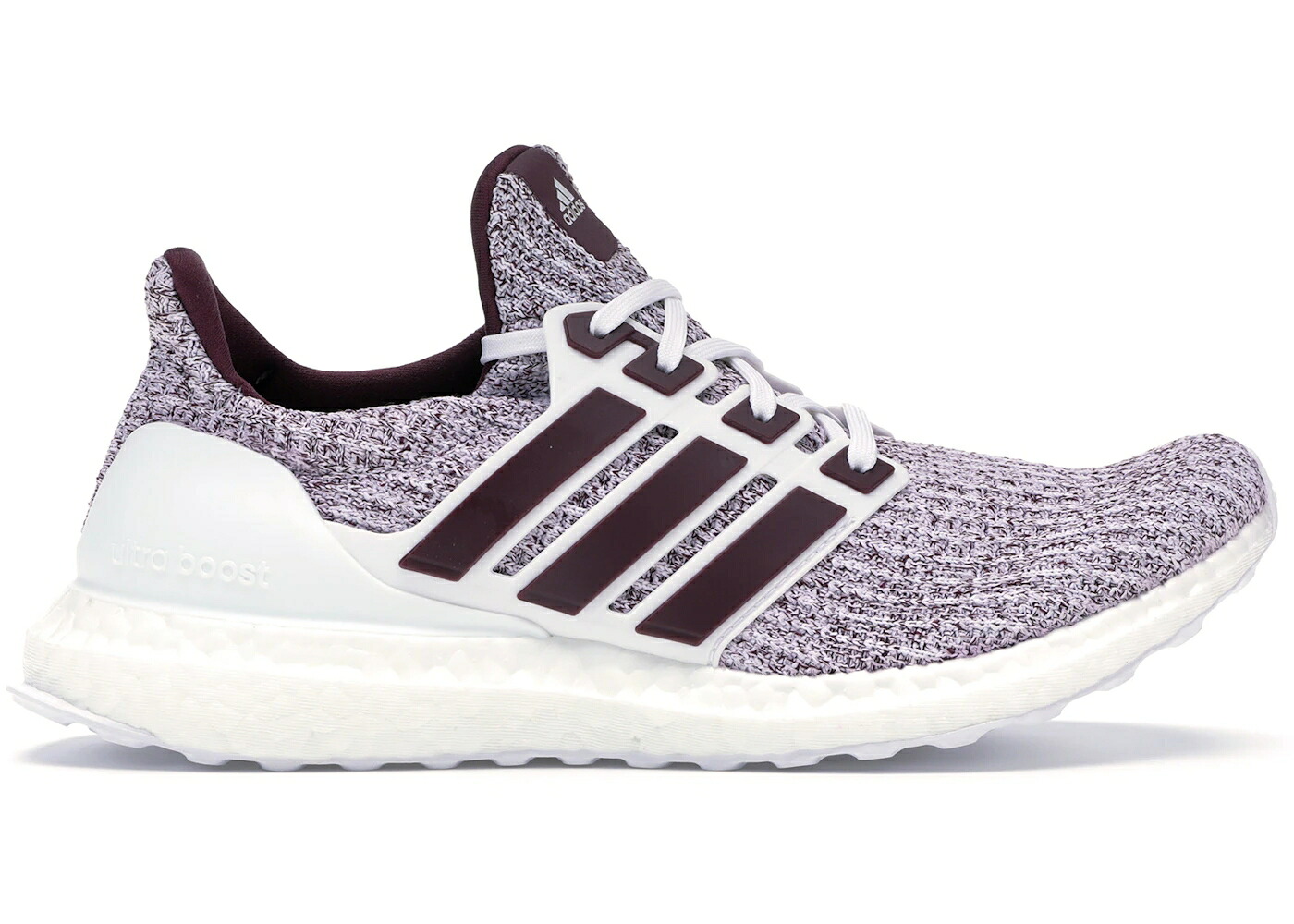 アディダス ウルトラ ブースト 白色 ホワイト マルーン ウルトラブースト 4.0 スニーカー メンズ ADIDAS ULTRA BOOST CLOUD WHITE MAROON / CLOUD WHITE MAROON MAROON｜スニケス