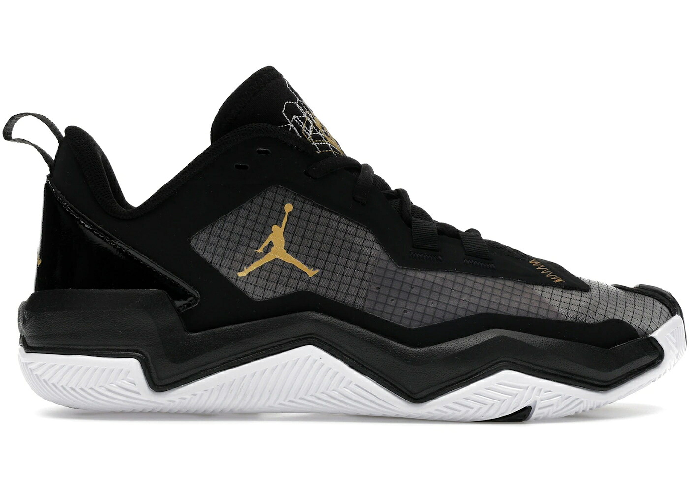 ナイキ ジョーダン 黒色 ブラック 白色 ホワイト ゴールド スニーカー メンズ JORDAN ONE TAKE 4 BLACK WHITE METALLIC GOLD / BLACK WHITE METALLIC GOLD