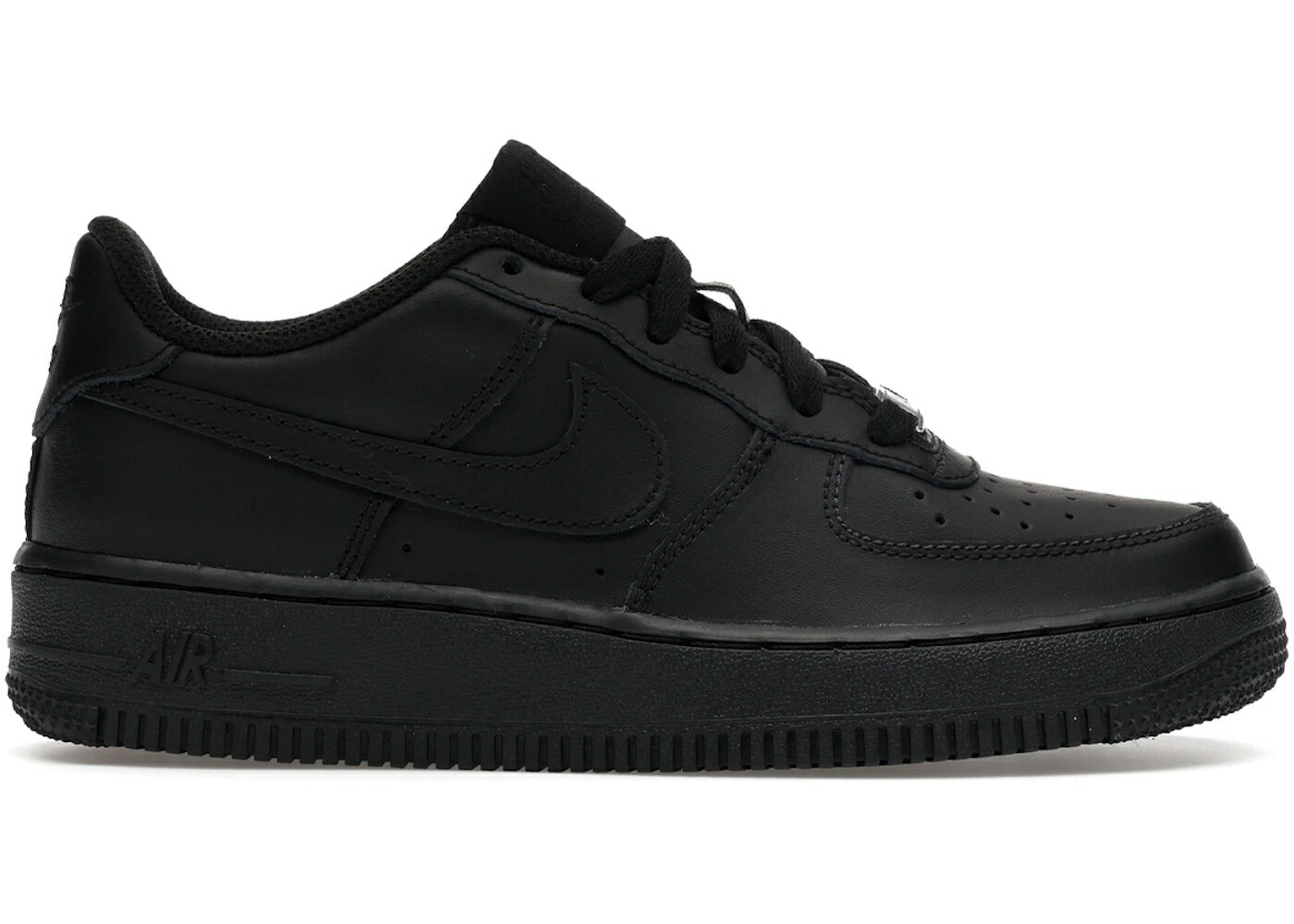 ナイキ 黒いこと 黒いこと 空軍 御坊っちゃん キッズ NIKE AIR FORCE 1 LOW LE BLACK (GS) / BLACK BLACK もの言う花 マタニティ スニーカー