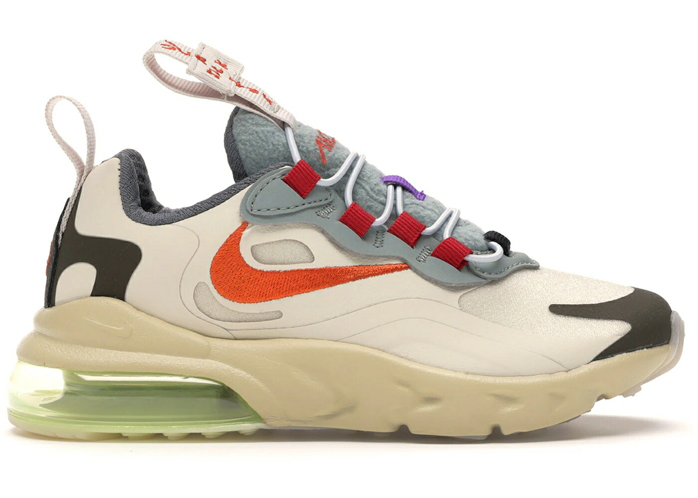 ナイキ マックス リアクト 皮膚軟化剤 エア湖マックス トラヴィススコット 御坊っちゃん キッズ NIKE AIR MAX 270 REACT TRAVIS SCOTT CACTUS TRAILS (なおなお書き) / LIGHT CREAM STARFISH DARK HAZEL もの言う花 マタニティ スニーカ キッズファッション-スニーカー-靴