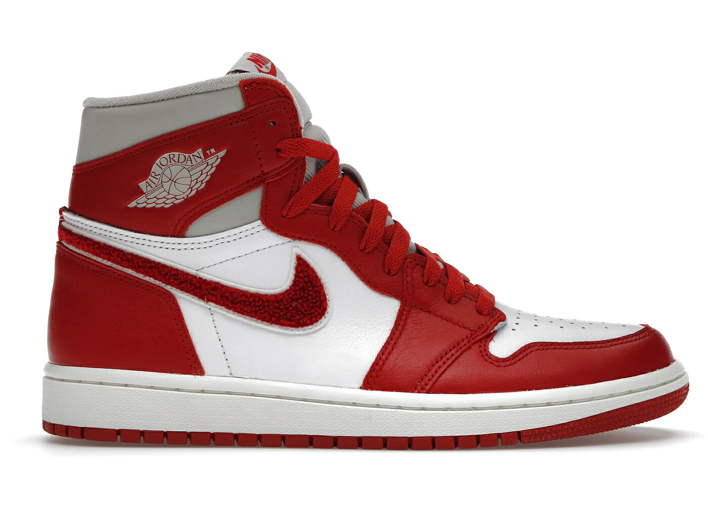 ナイキ ジョーダン 御機嫌 赤 赤いこと WOMEN\u0027S スニーカー レディース JORDAN 1 RETRO HIGH OG VARSITY RED (WOMEN\u0027S) / LIGHT IRON ORE VARSITY RED SAIL
