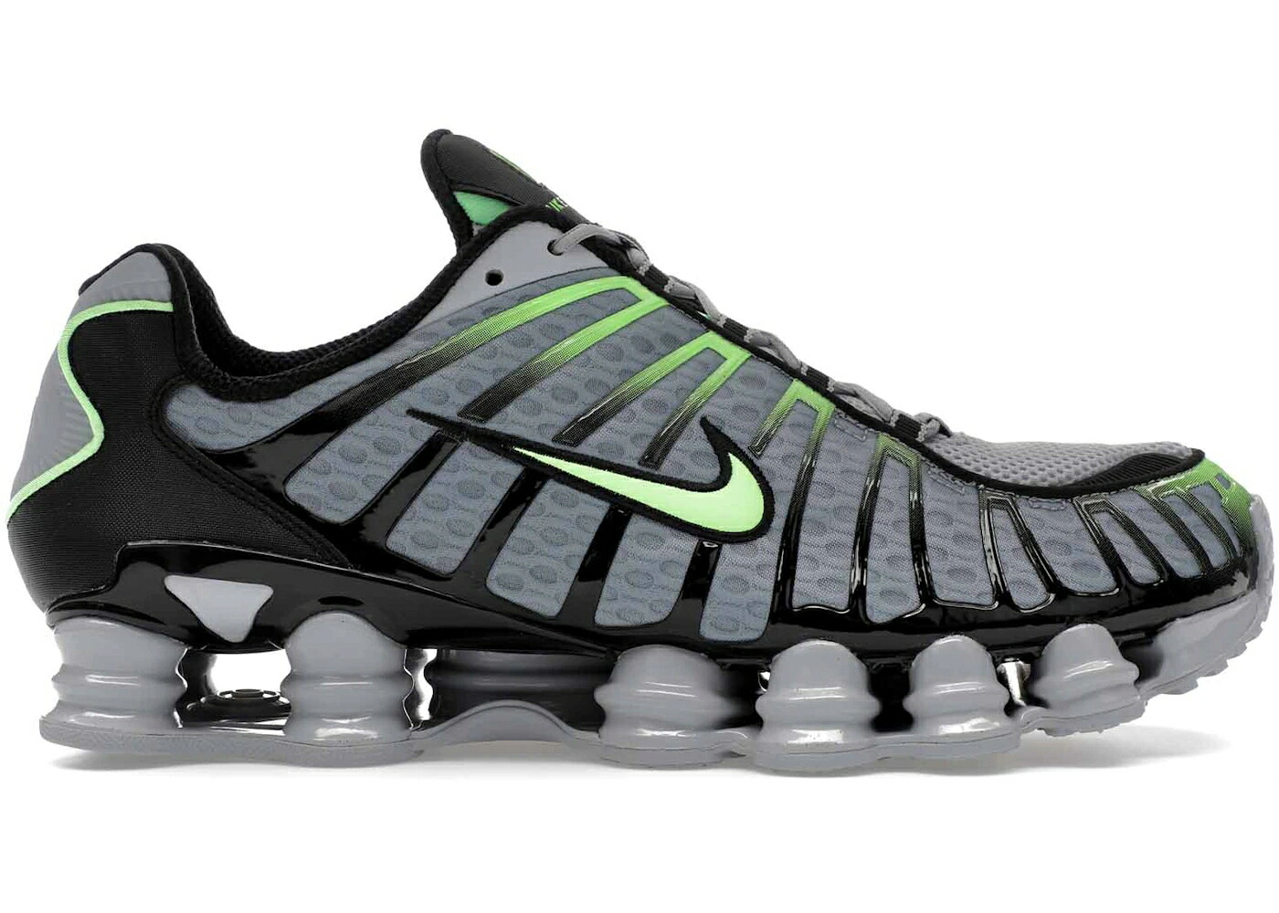 ナイキ ショックス 灰色 グレー ライム ブラスト 黒色 ブラック スニーカー メンズ 【 NIKE SHOX TL WOLF GREY LIME BLAST / WOLF GREY LIME BLAST BLACK 】