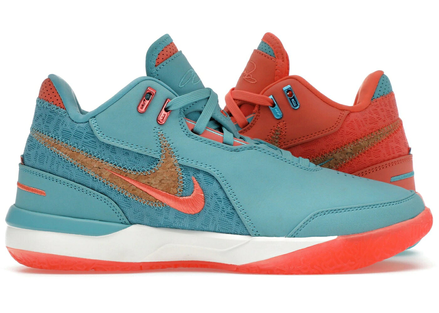 ナイキ 望遠レンズ レブロン マイアミ 青み 青色 ワイルド スニーカー メンズ NIKE ZOOM LEBRON NXXT GEN AMPD MIAMI / MINERAL BLUE LIGHT WILD MANGO