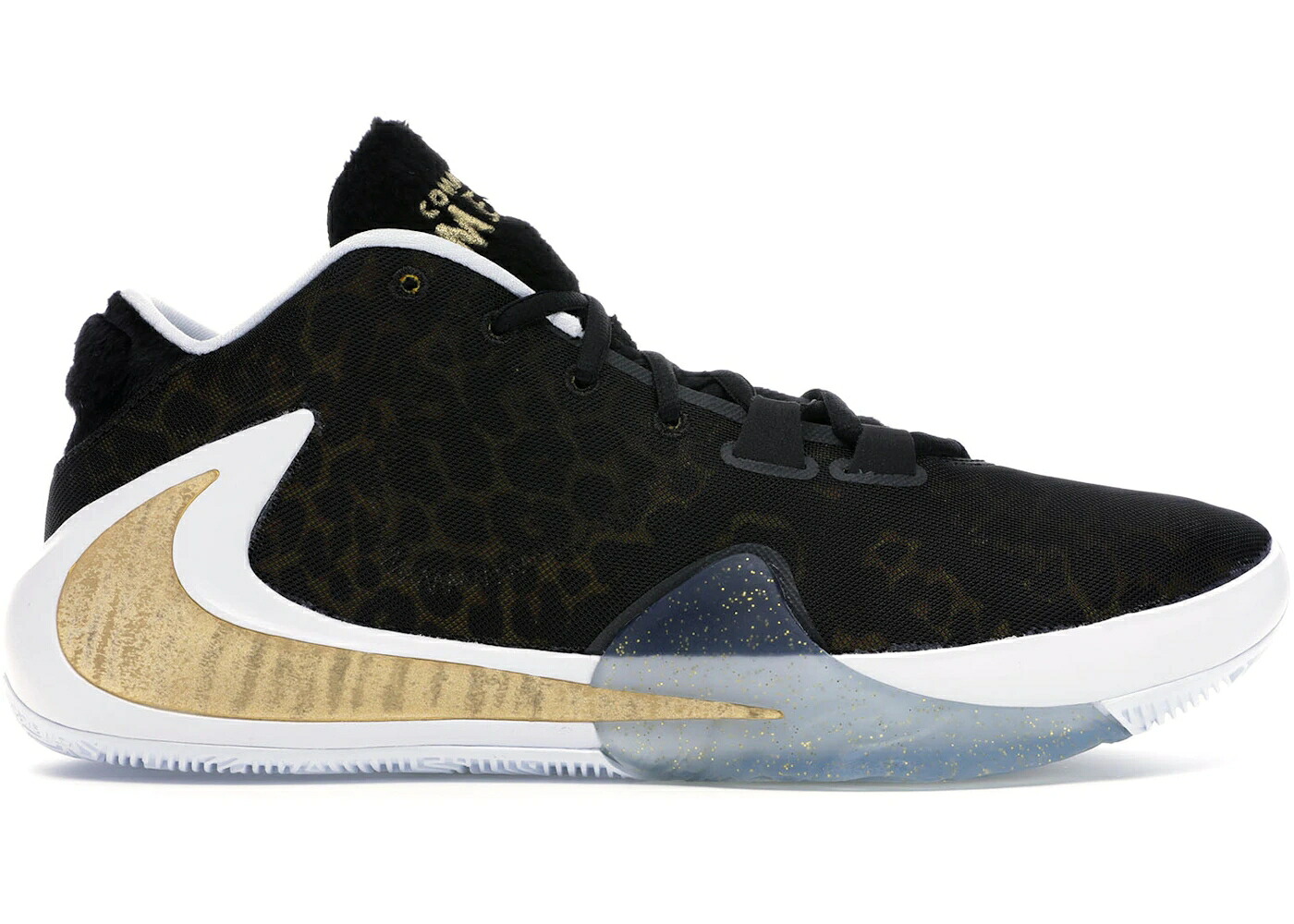 ナイキ ズーム ゴールド 黒色 ブラック 白色 ホワイト ズームフリーク スニーカー メンズ NIKE ZOOM FREAK 1 COMING TO AMERICA / METALLIC GOLD BLACK WHITE
