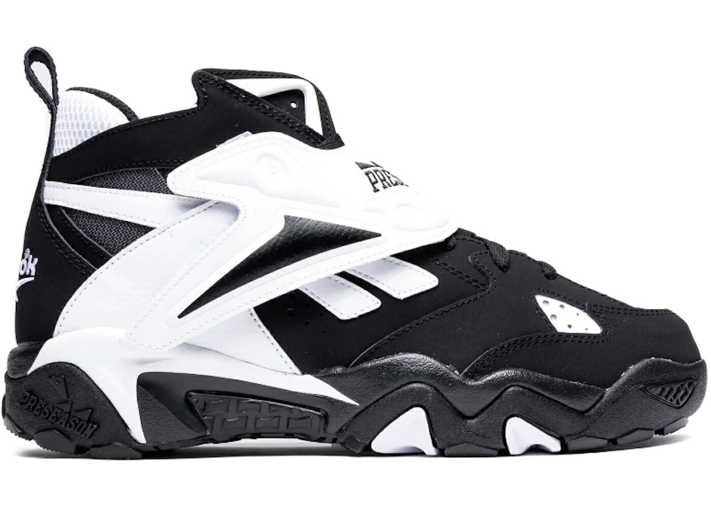 リーボック ミッド 黒いこと 黒いこと 白いこと 白いこと 中核グループ スニーカー メンズ REEBOK PRESEASON 94 MID BLACK WHITE / CORE BLACK FOOTWEAR WHITE CORE メンズ靴-スニーカー-靴