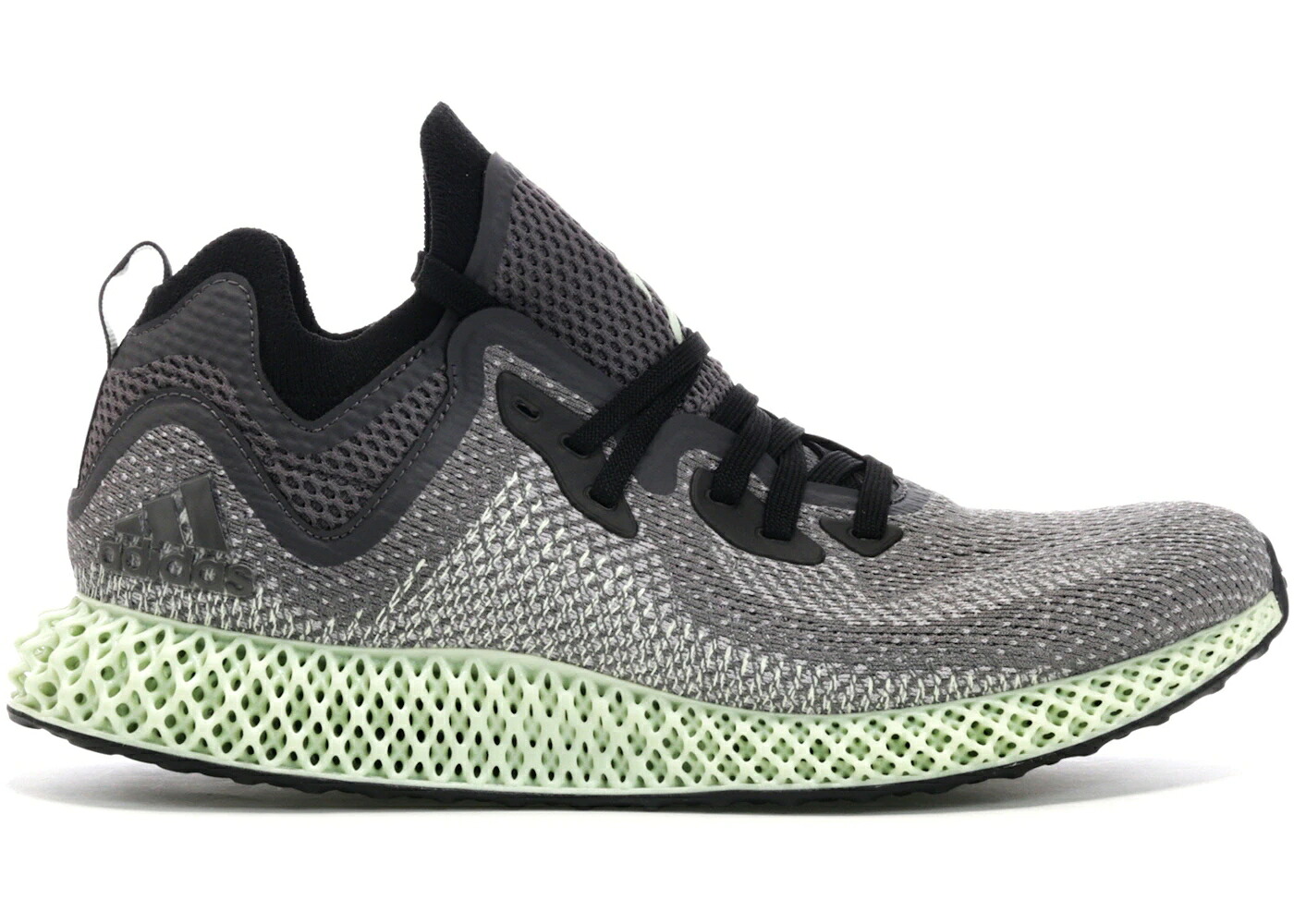 アディダス 緑 グリーン コア 黒色 ブラック 灰色 グレー スニーカー メンズ ADIDAS ALPHAEDGE 4D ASH GREEN / CORE BLACK GREY AERO ASH GREEN