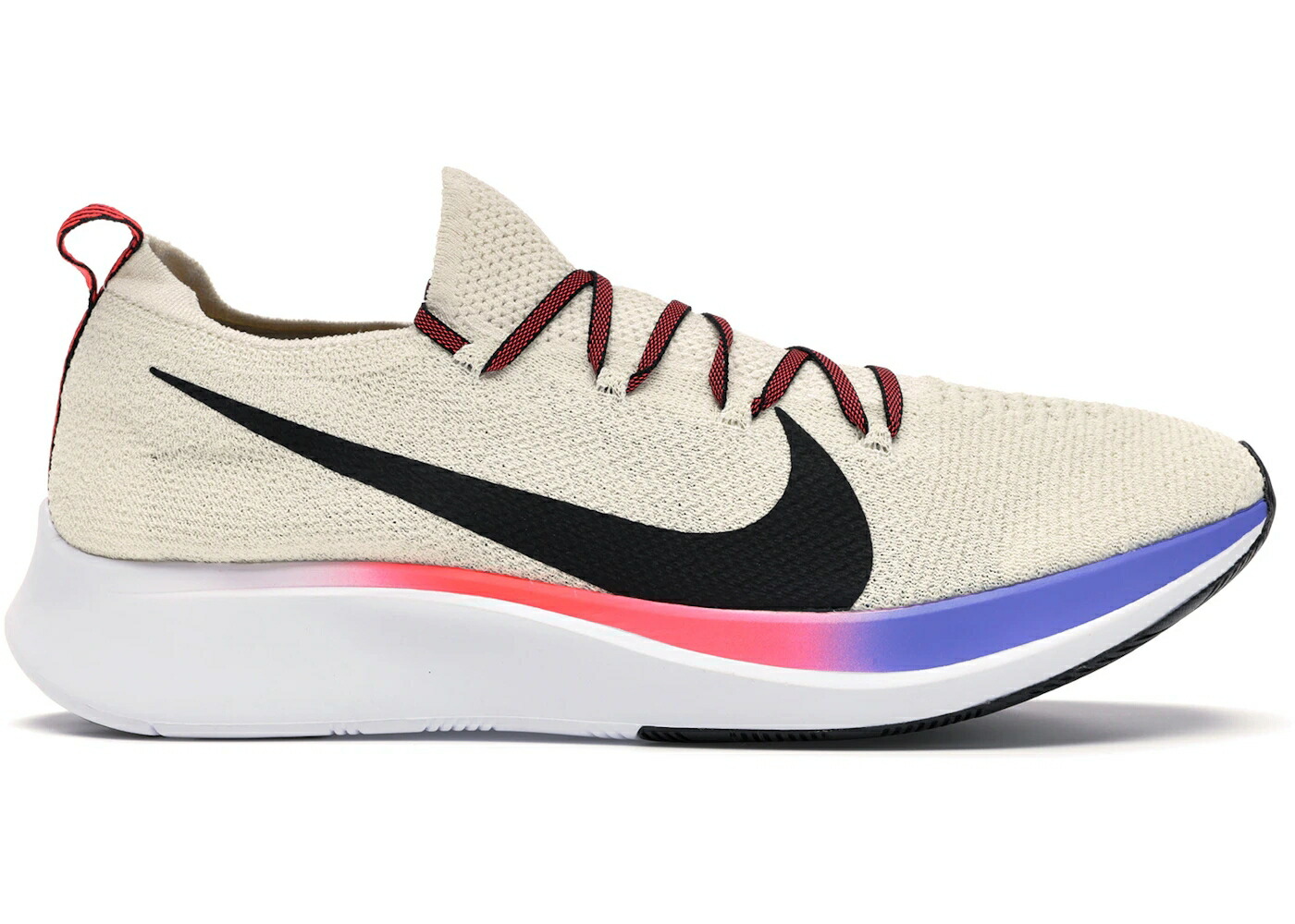 ナイキ 望遠レンズ 飛球編み物 皮膚軟化剤 赤 赤いこと 望遠レンズ飛球 スニーカー メンズ NIKE ZOOM FLY FLYKNIT LIGHT CREAM / LIGHT CREAM UNIVERSITY RED