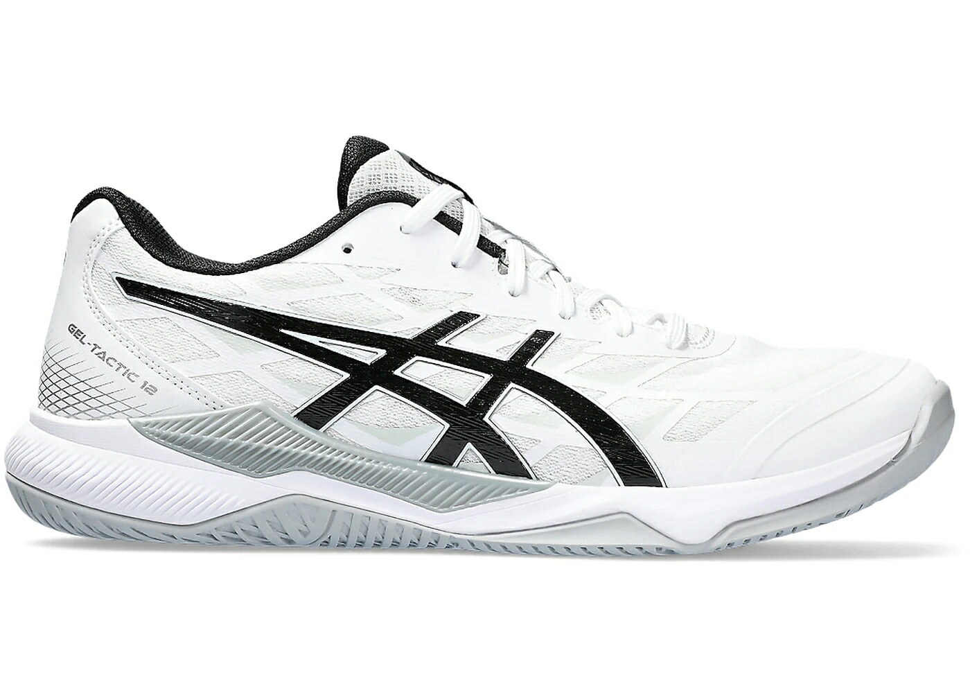 アシックス 白色 ホワイト 黒色 ブラック スニーカー メンズ ASICS GEL-TACTIC 12 WHITE BLACK / WHITE BLACK