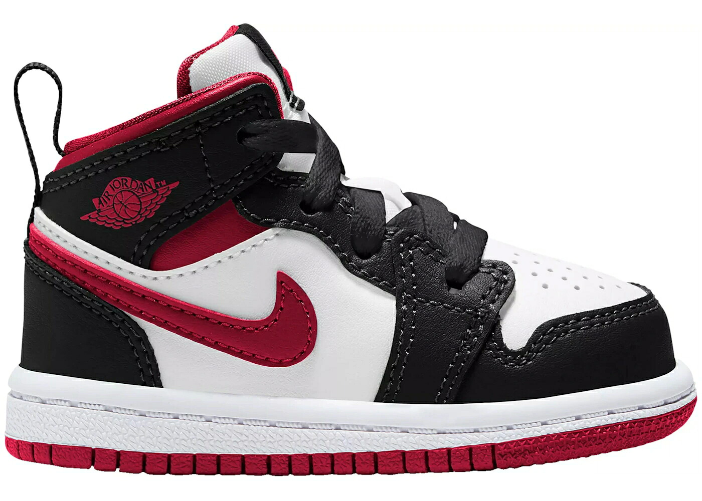 ナイキ ジョーダン ミッド 赤 レッド 黒色 ブラック 白色 ホワイト ジュニア キッズ JORDAN 1 MID GYM RED BLACK WHITE (TD) / WHITE GYM RED BLACK|スニケス