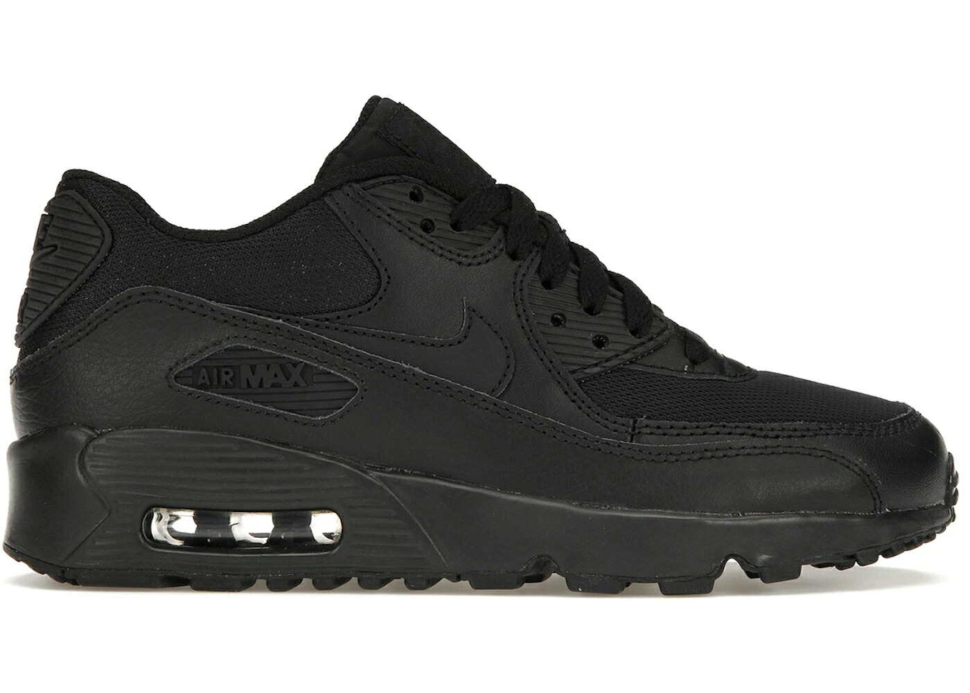 ナイキ マックス 黒色 ブラック エアマックス ジュニア キッズ NIKE AIR MAX 90 MESH TRIPLE BLACK (GS) / BLACK BLACK BLACK ベビー マタニティ スニーカー｜スニケス 57,915円