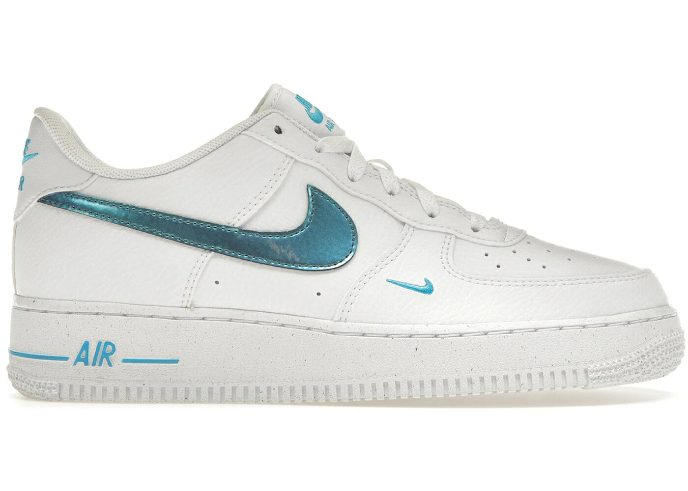 ナイキ インパクト 白色 ホワイト 青色 ブルー ライトニング エアフォース ジュニア キッズ NIKE AIR FORCE 1 IMPACT NEXT NATURE WHITE BLUE LIGHTNING (GS) / WHITE BLUE LIGHTNING BLUE ベビー マタニティ スニ|スニケス